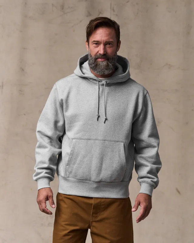 14-oz. Heritage Fleece Hoodie - Gray Heather made by Filson