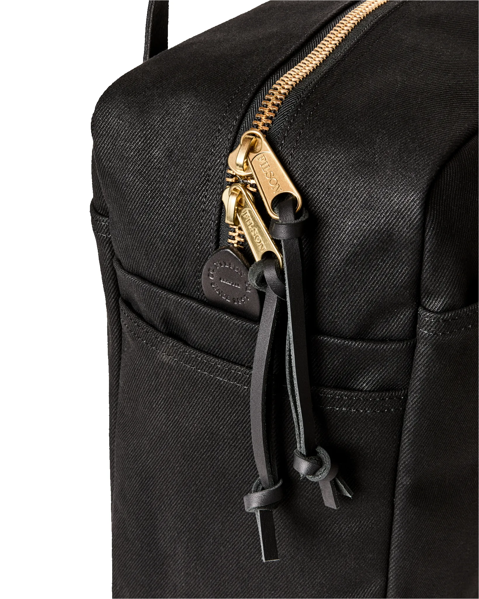 Rugged Twill Zipper Tote Bag - Black sold by Filson product image thumbnail 5