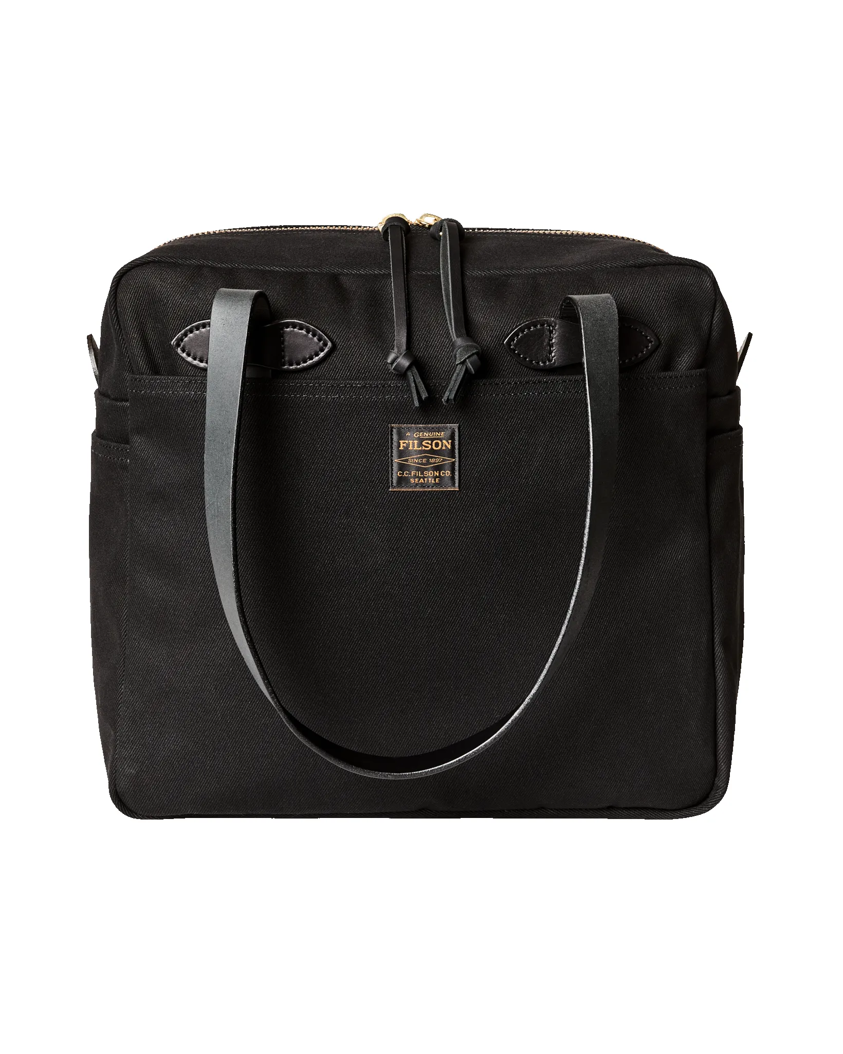 Rugged Twill Zipper Tote Bag - Black sold by Filson