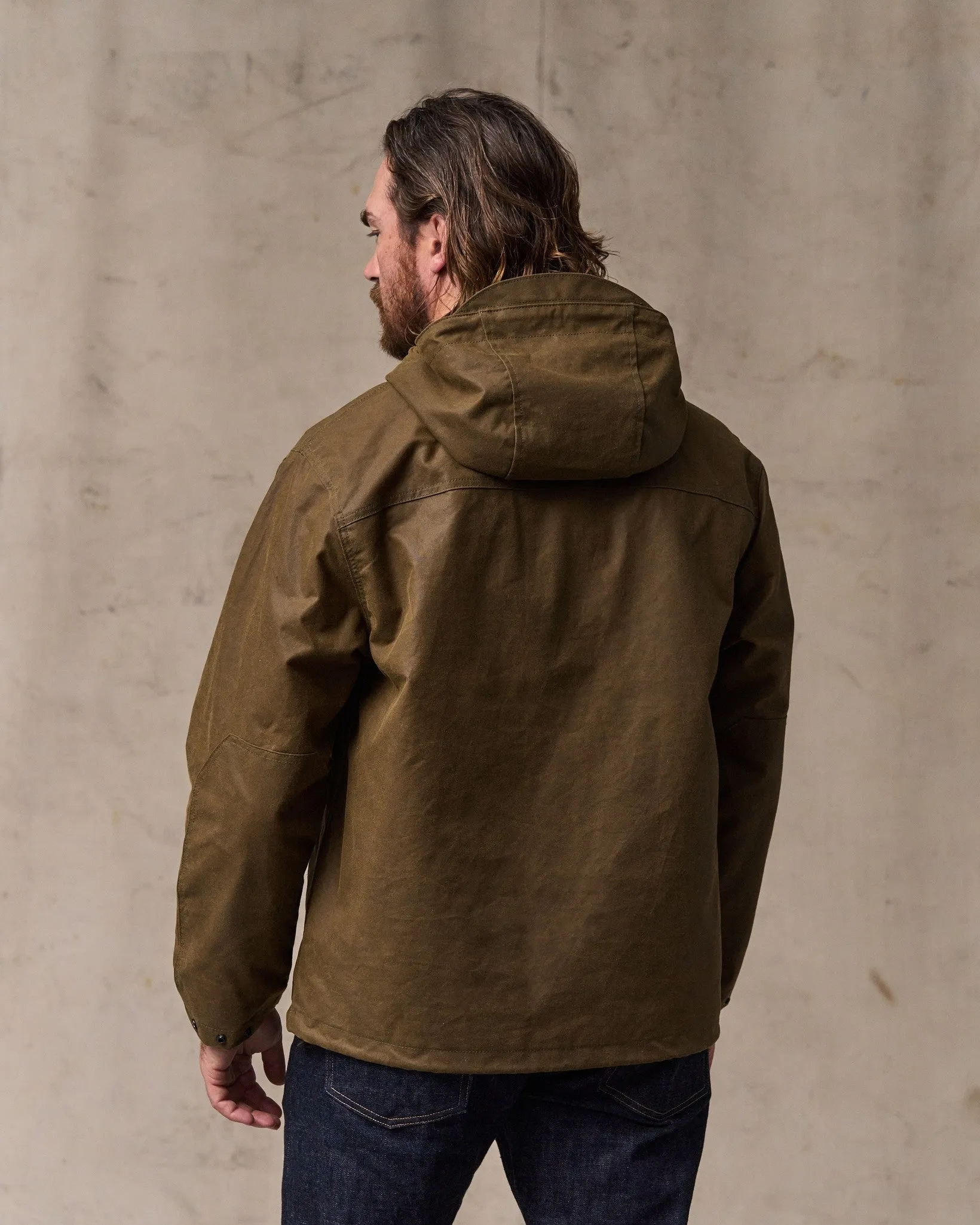 Shelter Cloth Waxed Anorak - Dark Tan sold by Filson product image thumbnail 3