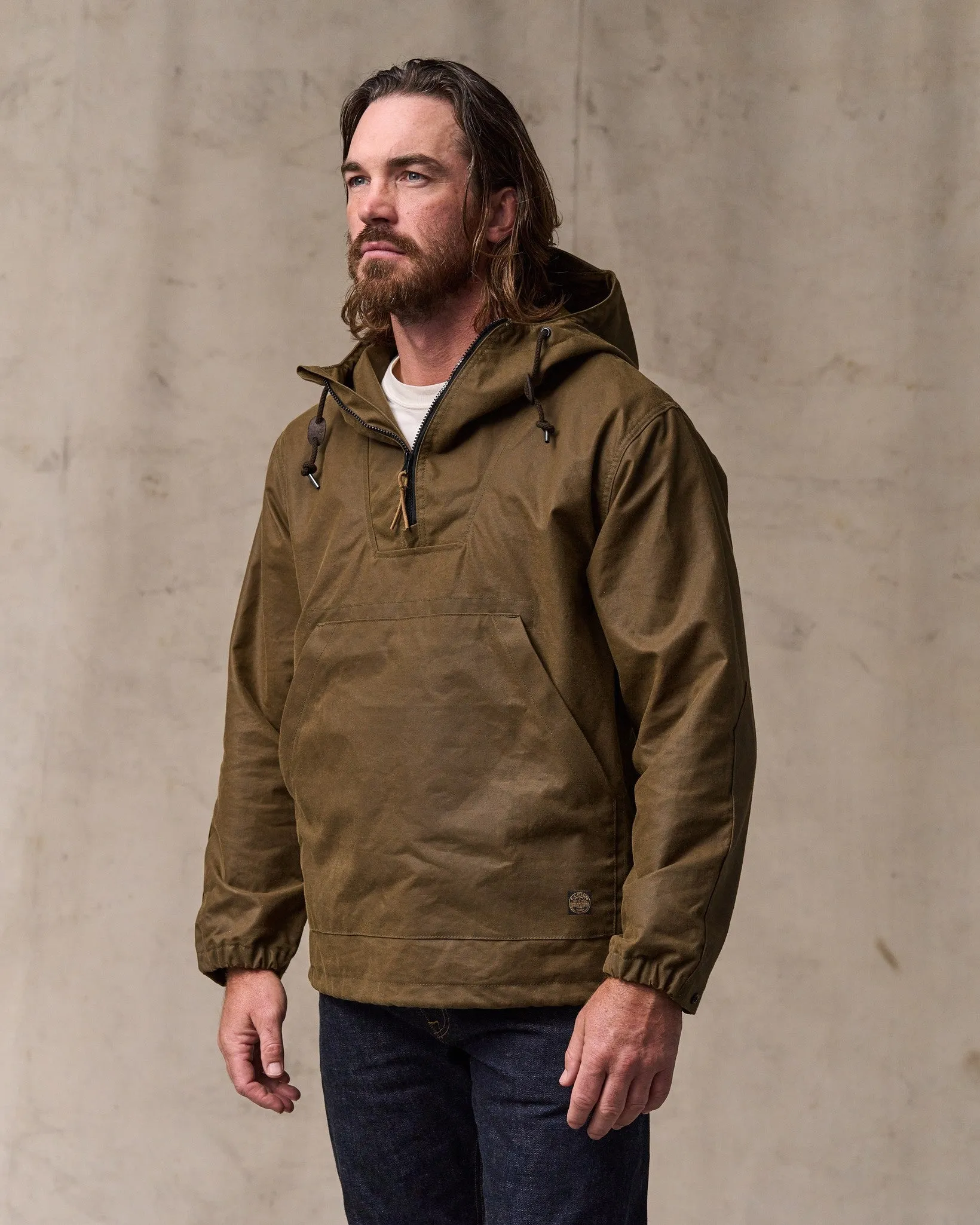 Shelter Cloth Waxed Anorak - Dark Tan sold by Filson product image thumbnail 2