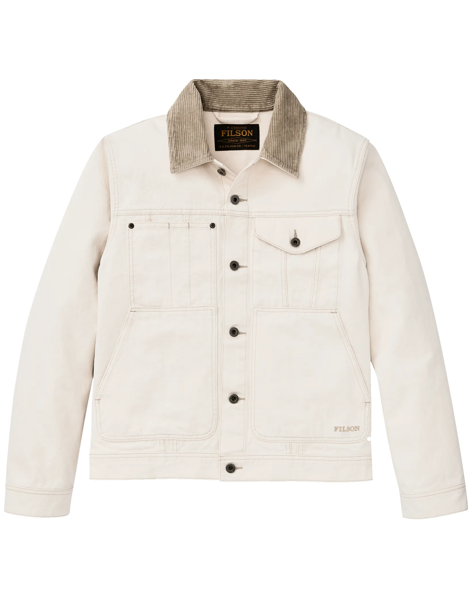 Rustic Canvas Short Cruiser Jacket - Natural Seed sold by Filson