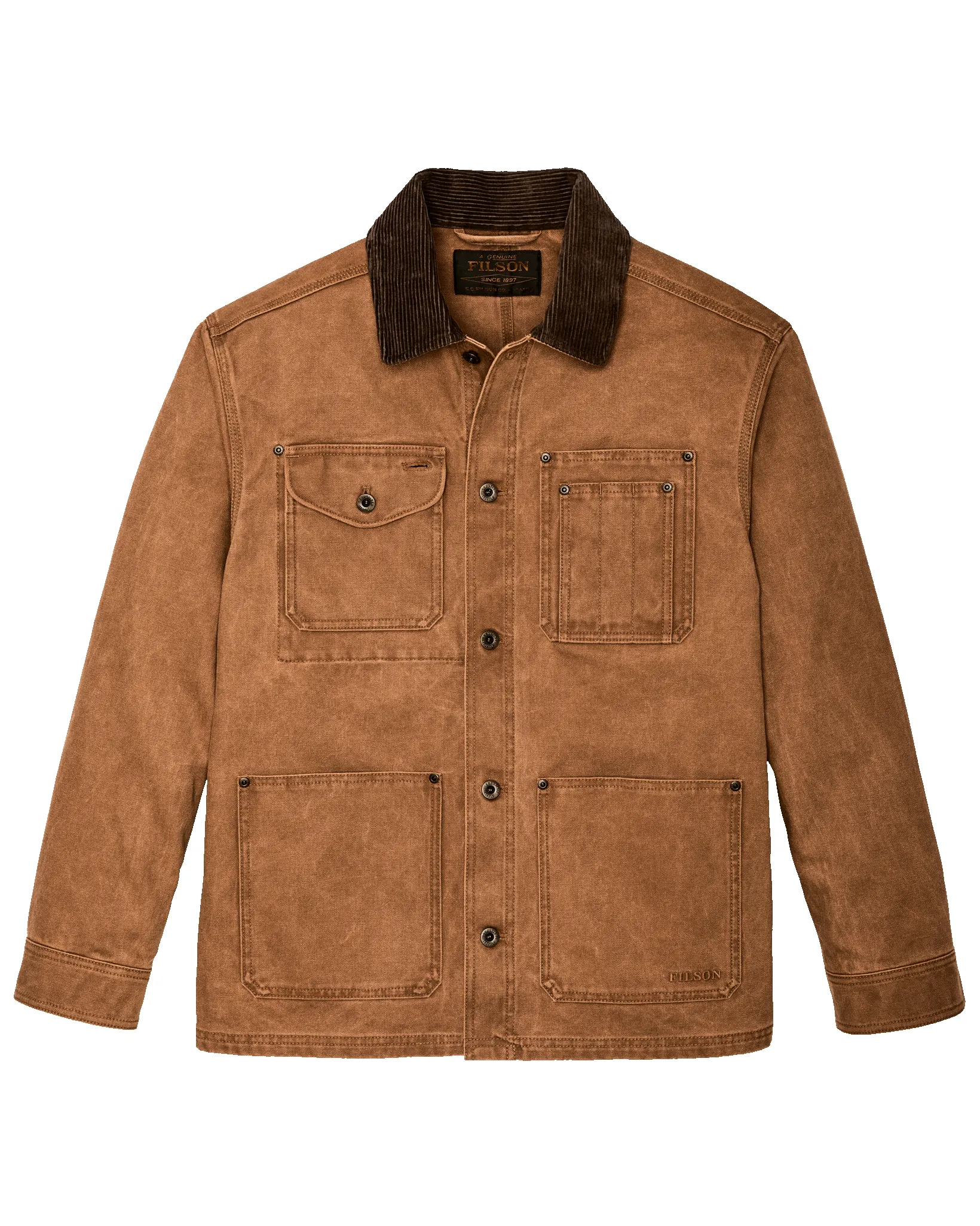 Rustic Canvas Barn Coat - Whiskey sold by Filson