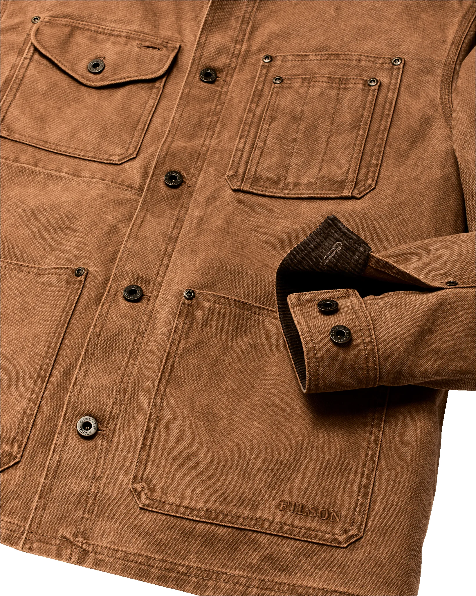 Rustic Canvas Barn Coat - Whiskey sold by Filson product image thumbnail 4