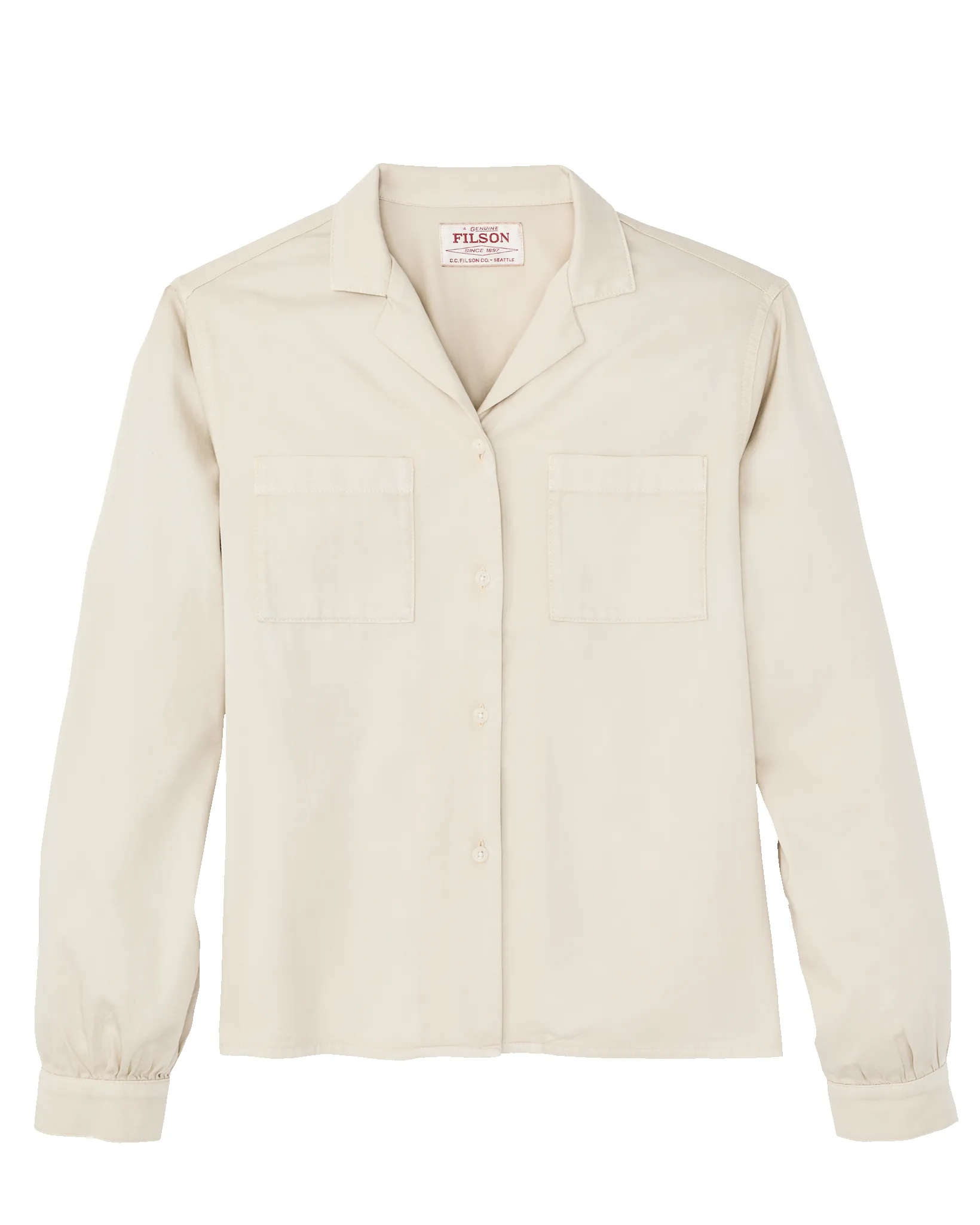 Women's Long Sleeve Twill Camp Shirt - Cream sold by Filson product image thumbnail 4