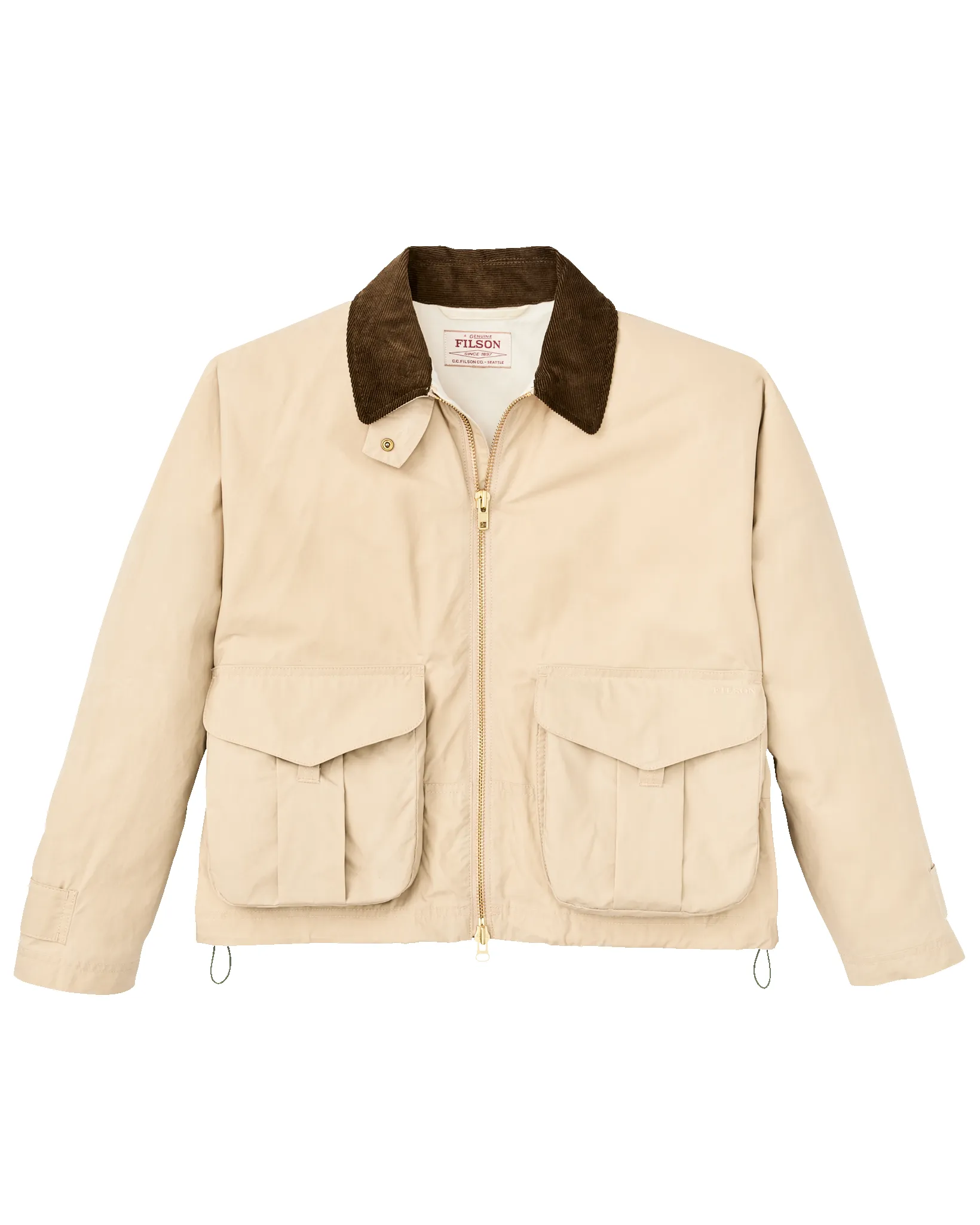 Women's Dry Wax Short Work Jacket - Quail Tan sold by Filson product image thumbnail 3