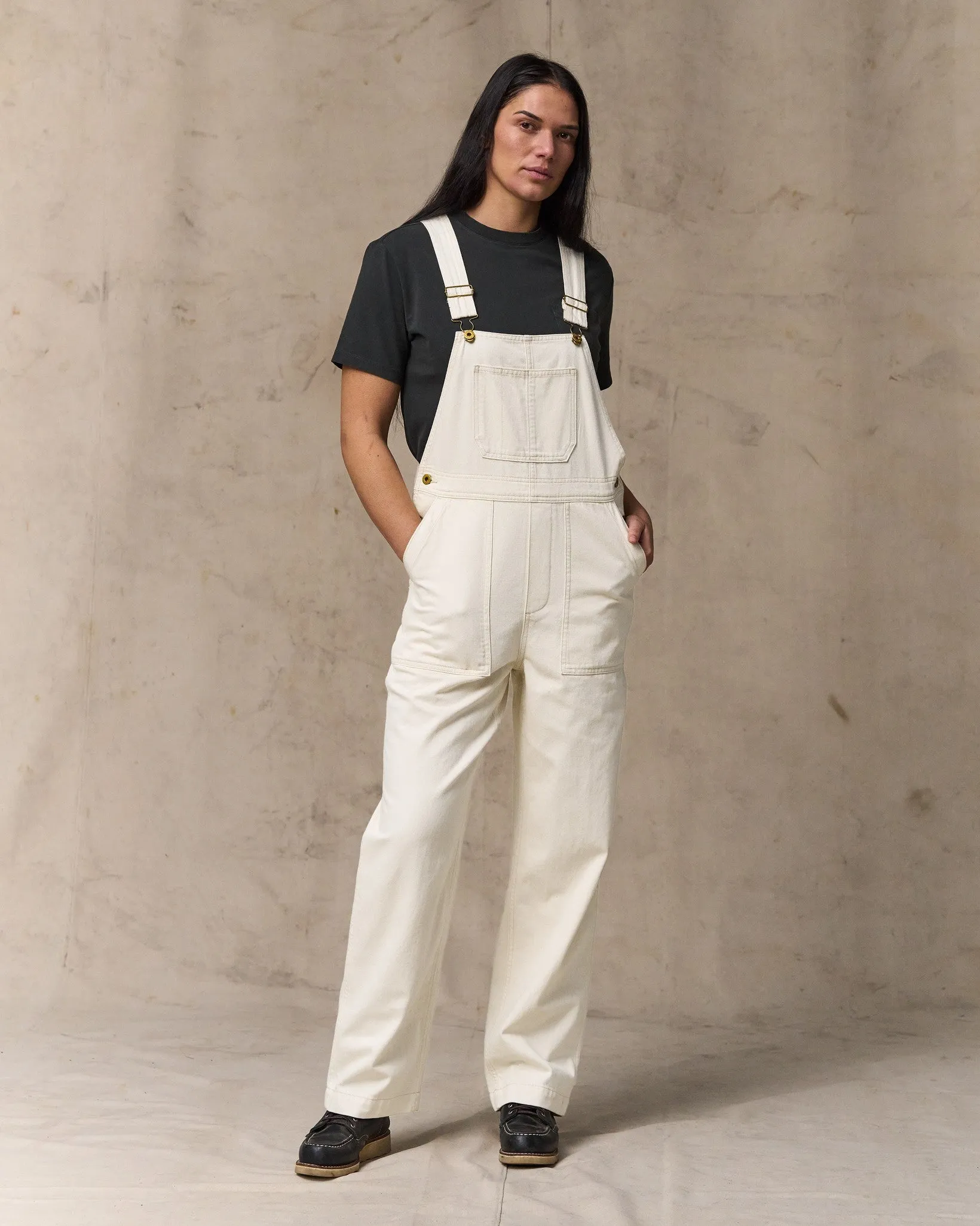 Women's Denim Overalls - Natural Seed sold by Filson