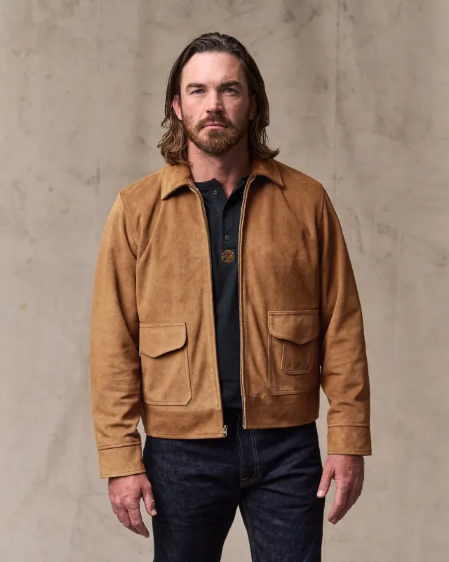 Leather Hadlock Jacket - Saddle Brown sold by Filson