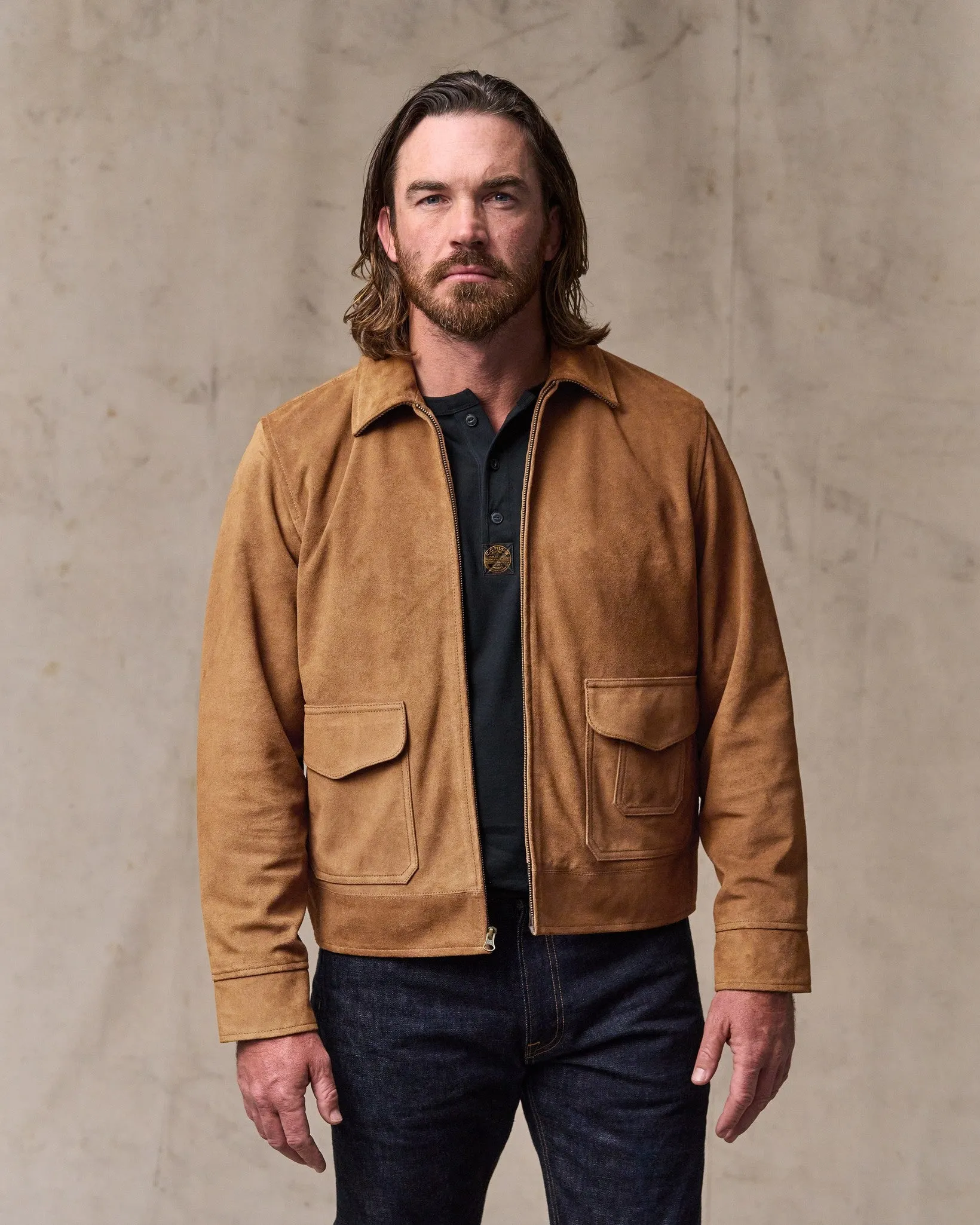 Leather Hadlock Jacket - Saddle Brown sold by Filson
