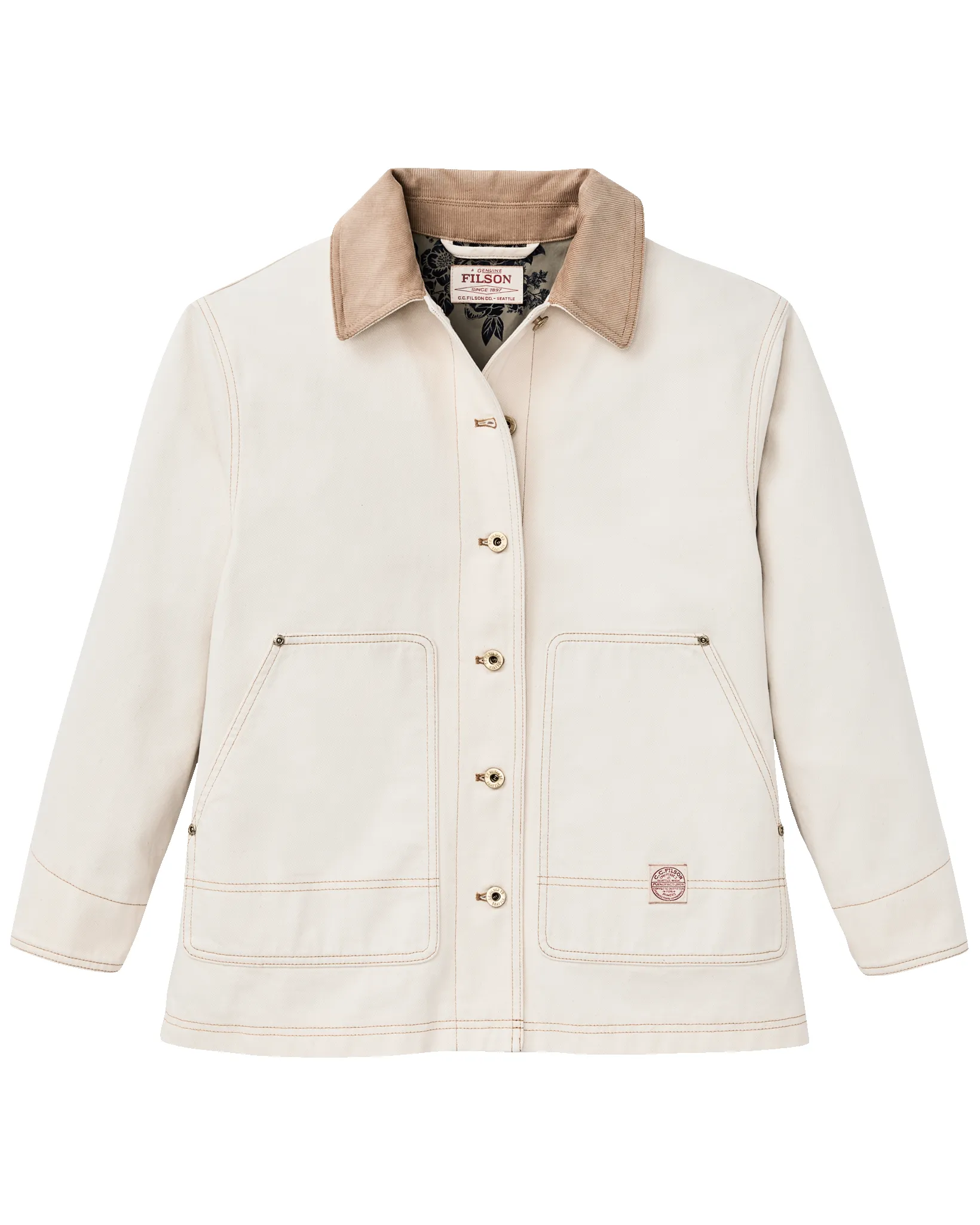 Women's 11-oz. Denim Barn Coat - Natural Seed sold by Filson product image thumbnail 5