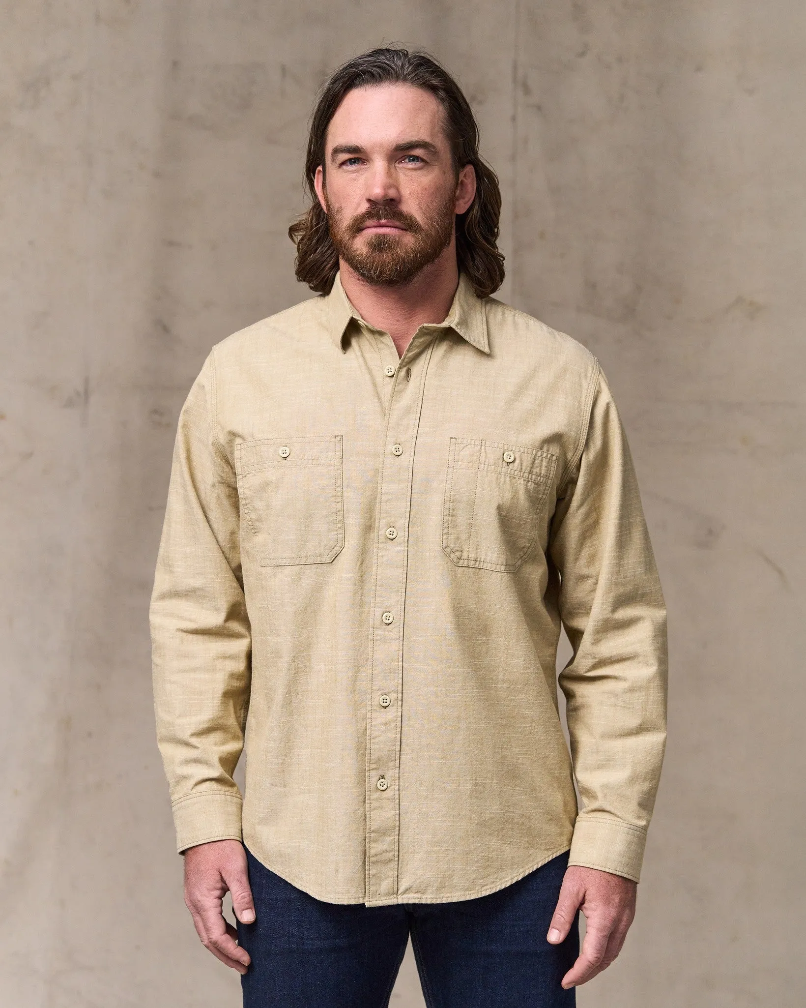 Chambray Cpo Shirt - Tan sold by Filson