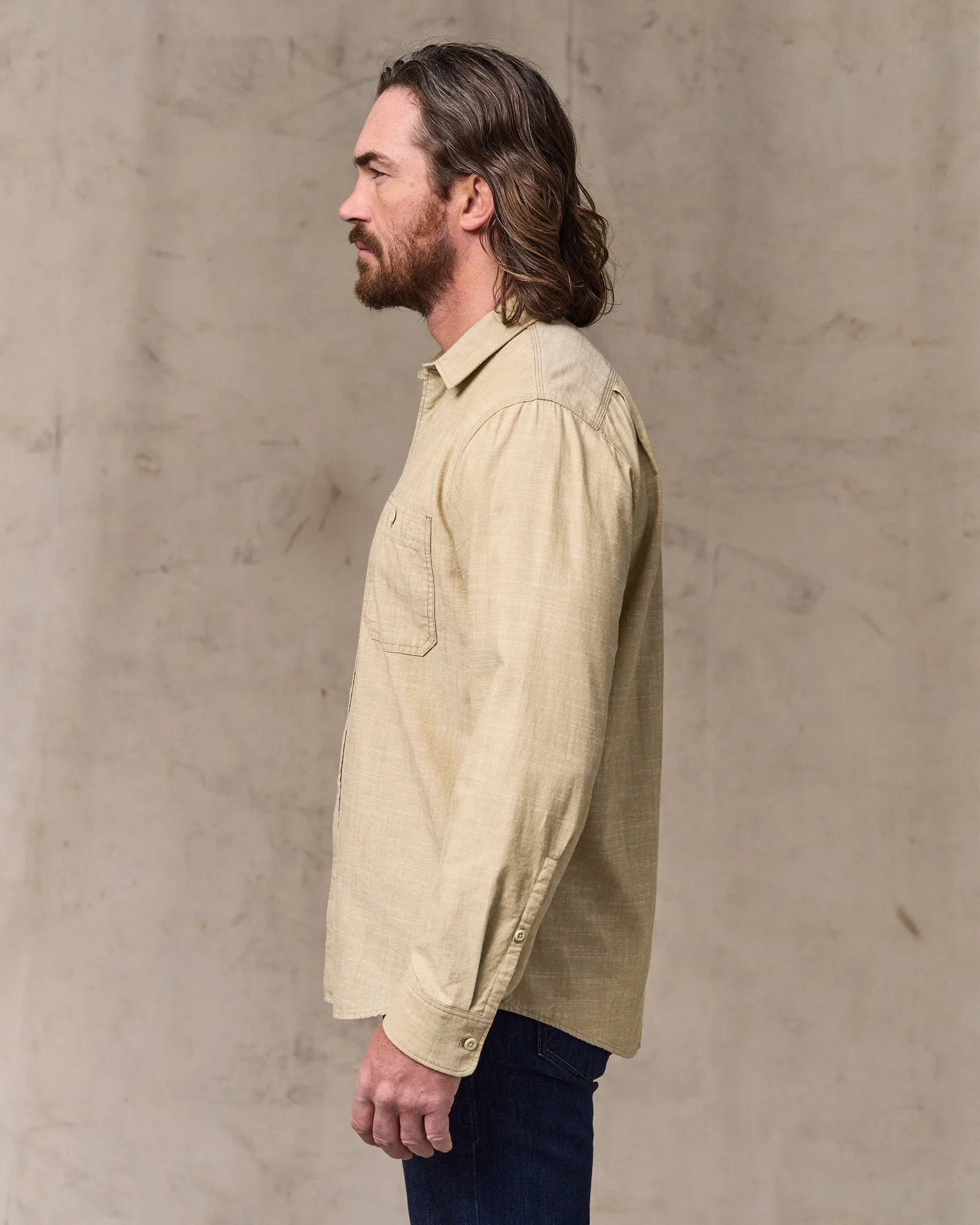Chambray Cpo Shirt - Tan sold by Filson product image thumbnail 3