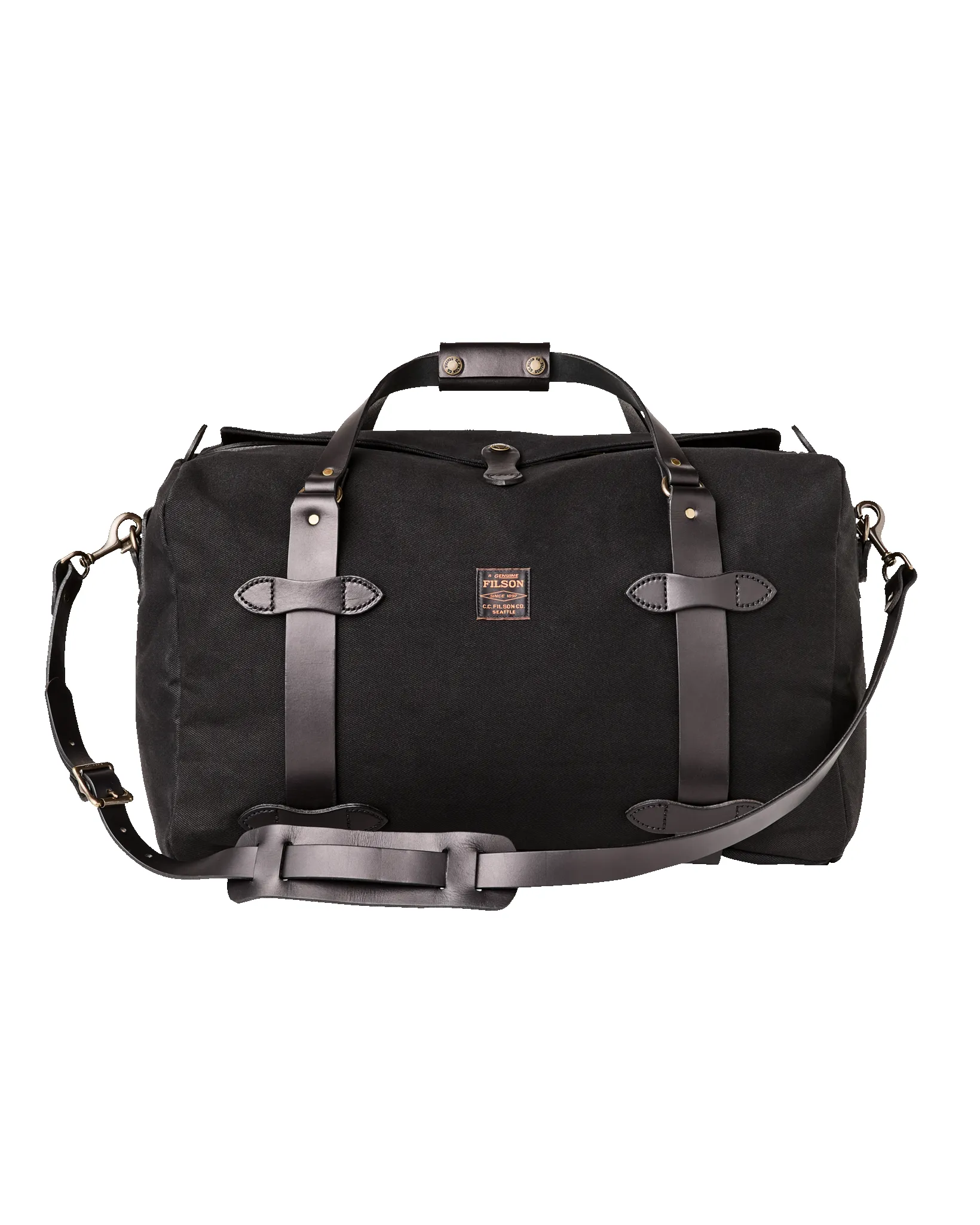 Medium Rugged Twill Duffle Bag - Black sold by Filson