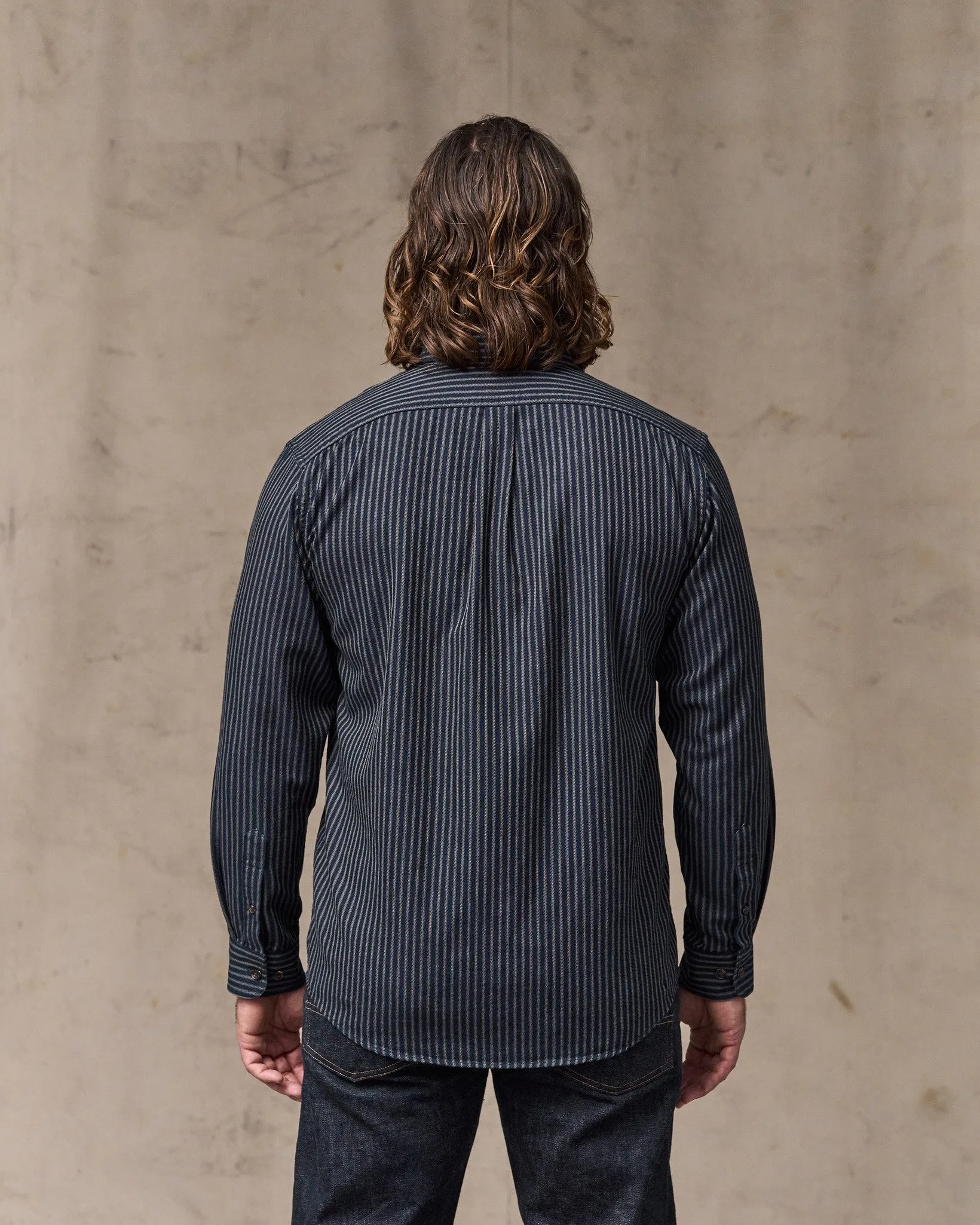 Lightweight Alaskan Guide Shirt - Indigo / Ticking Stripe sold by Filson product image thumbnail 2