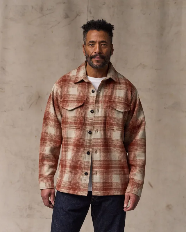 Wool Jac-shirt - Brick Multi Plaid sold by Filson