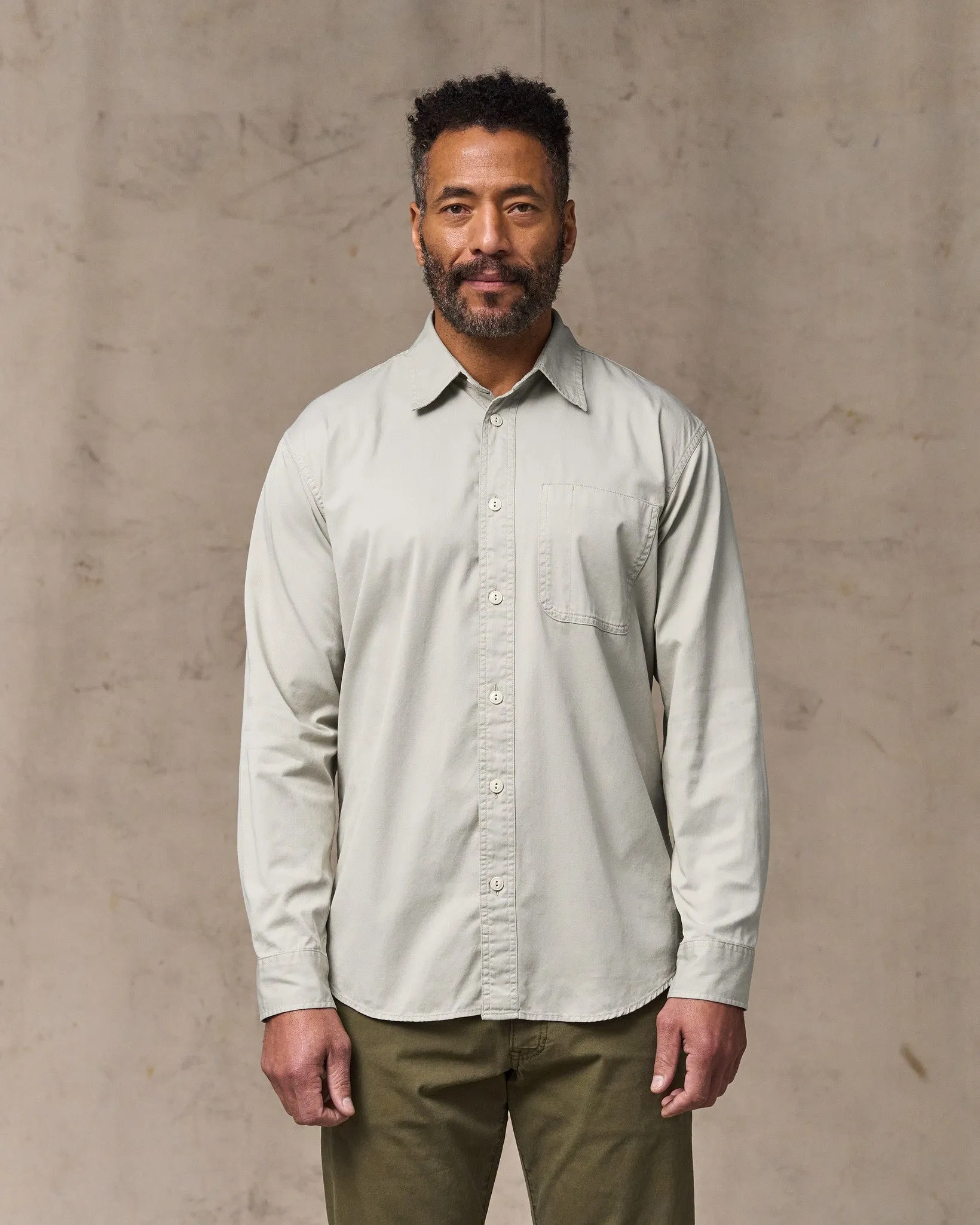 4.5-oz. Twill Shirt - Gray Sky sold by Filson