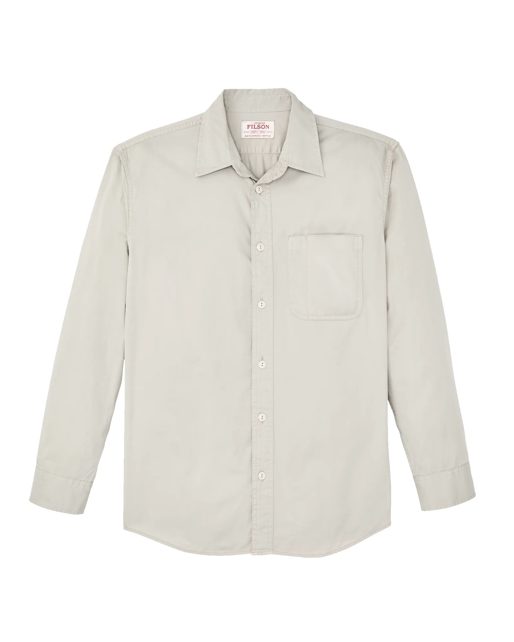 4.5-oz. Twill Shirt - Gray Sky sold by Filson product image thumbnail 4