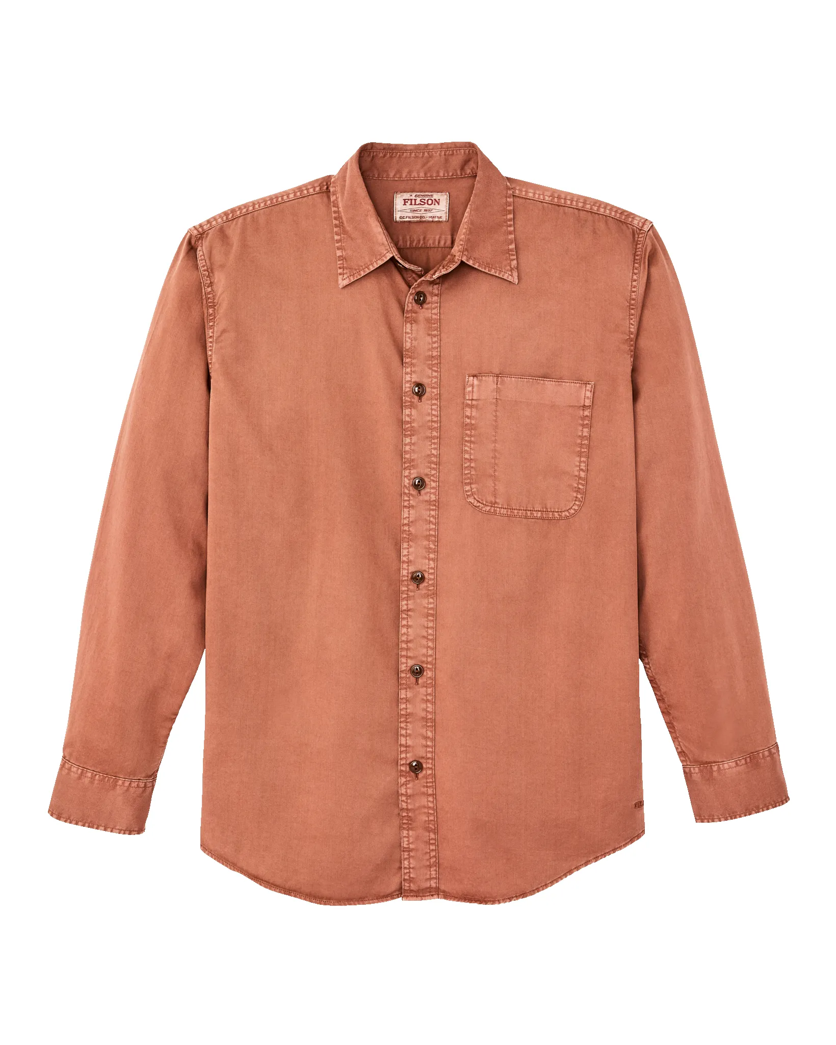 4.5-oz. Twill Shirt - Copper Brown sold by Filson product image thumbnail 4