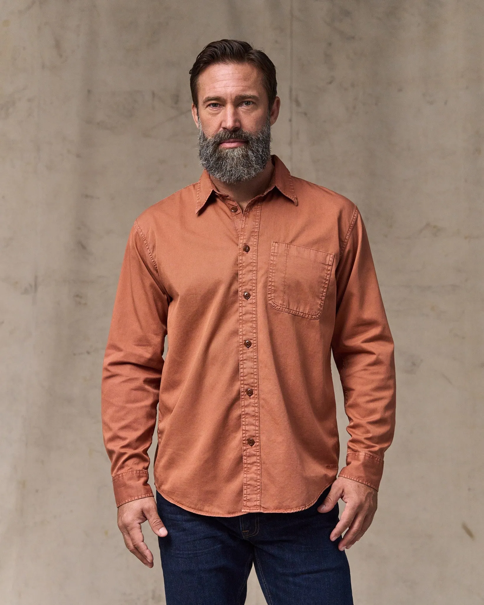 4.5-oz. Twill Shirt - Copper Brown sold by Filson