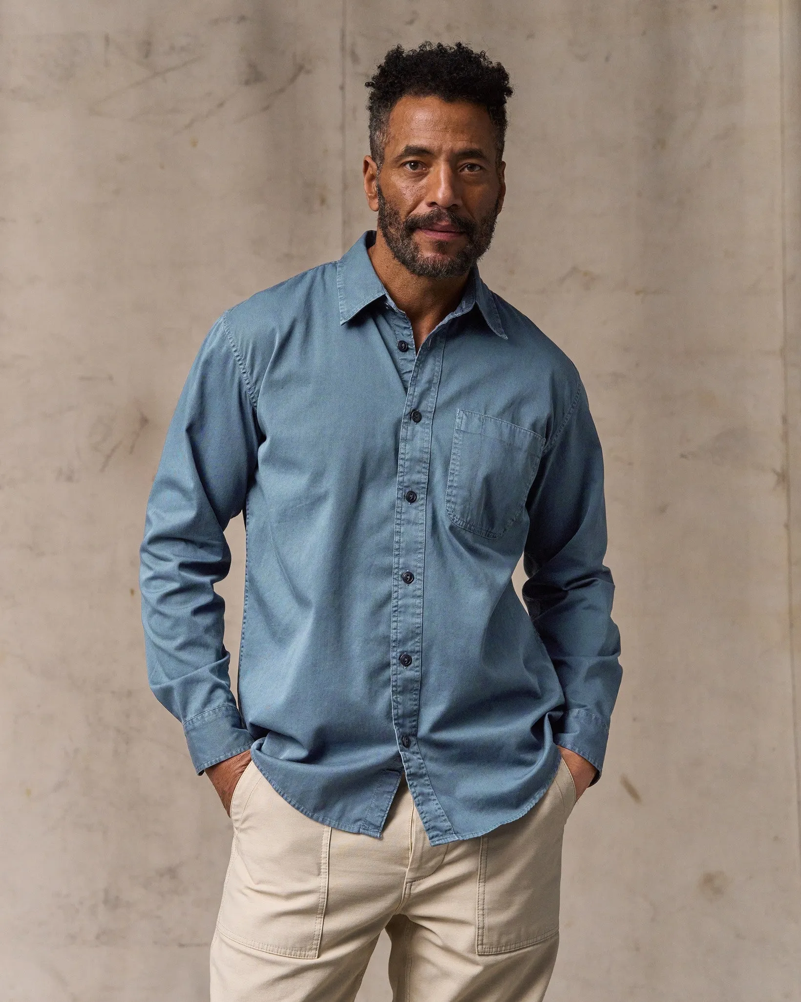4.5-oz. Twill Shirt - Orion Blue sold by Filson