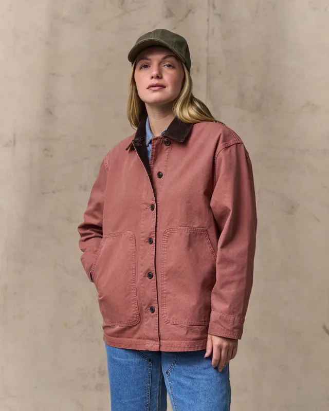 Women's Canvas Barn Coat - Mahogany sold by Filson