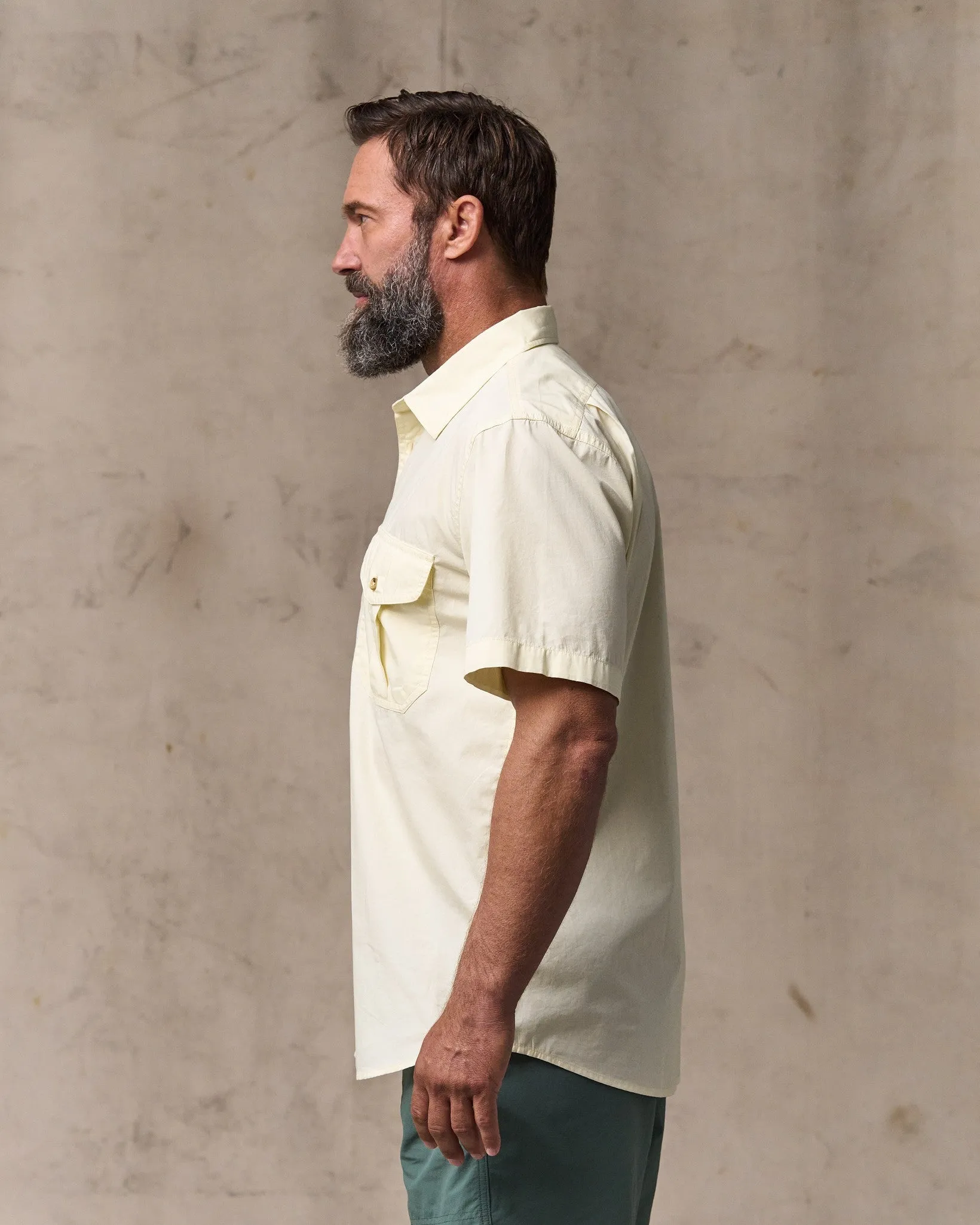 Washed Short Sleeve Feather Cloth Shirt - Ivory sold by Filson product image thumbnail 3