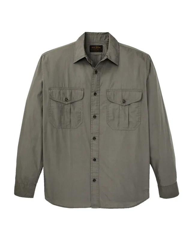 Washed Feather Cloth Shirt - Olive Gray sold by Filson