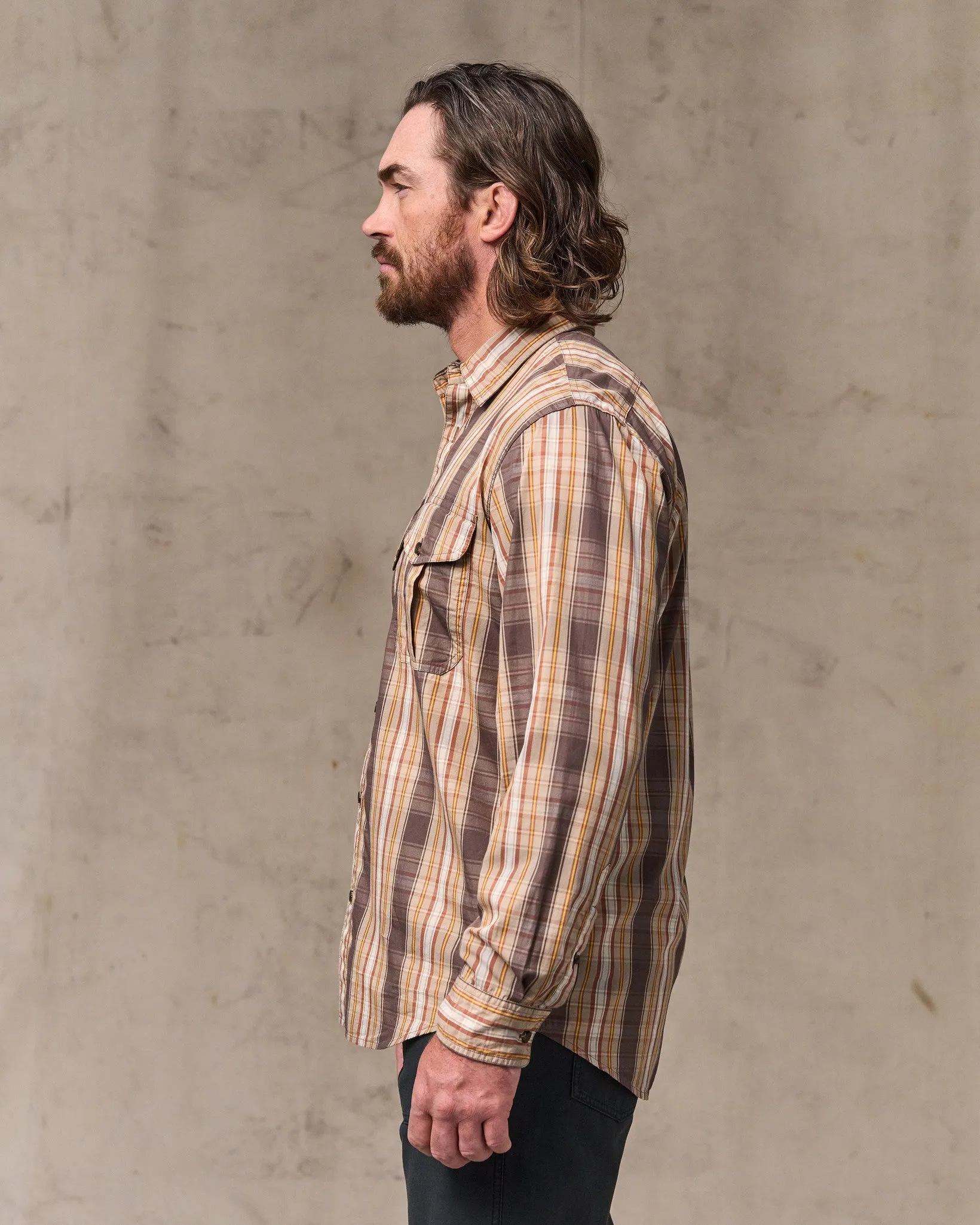 Washed Feather Cloth Shirt - Brown Multicolor Plaid sold by Filson product image thumbnail 3