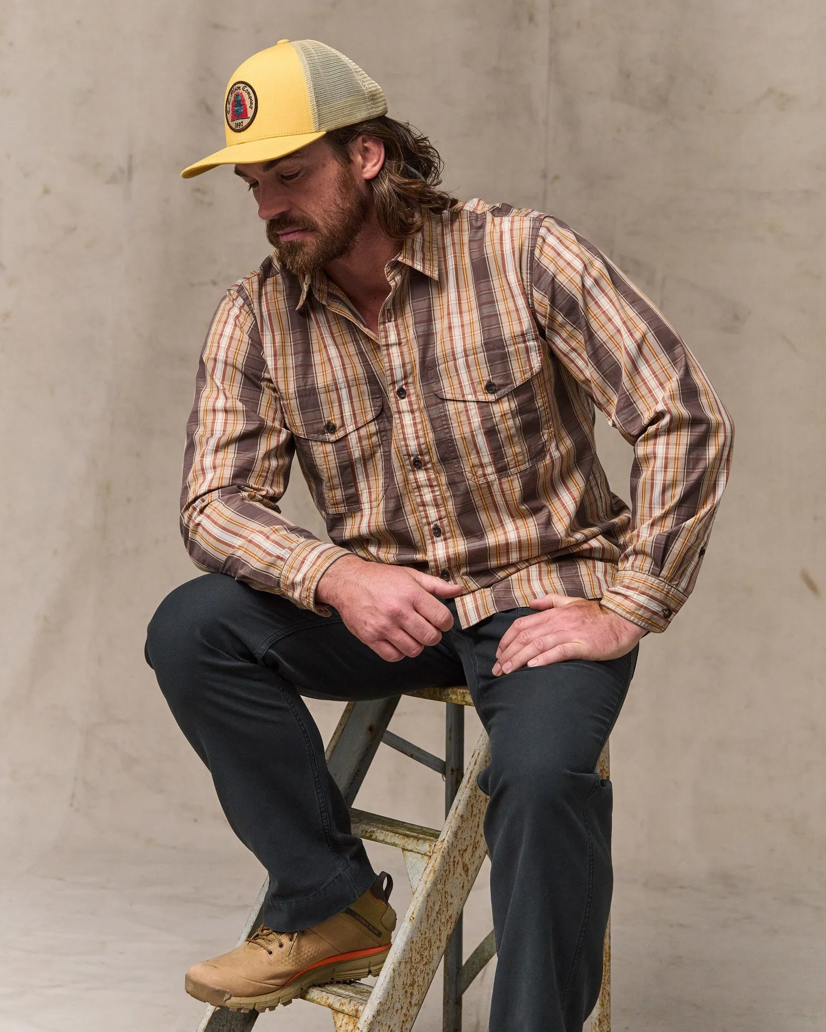 Washed Feather Cloth Shirt - Brown Multicolor Plaid sold by Filson product image thumbnail 4