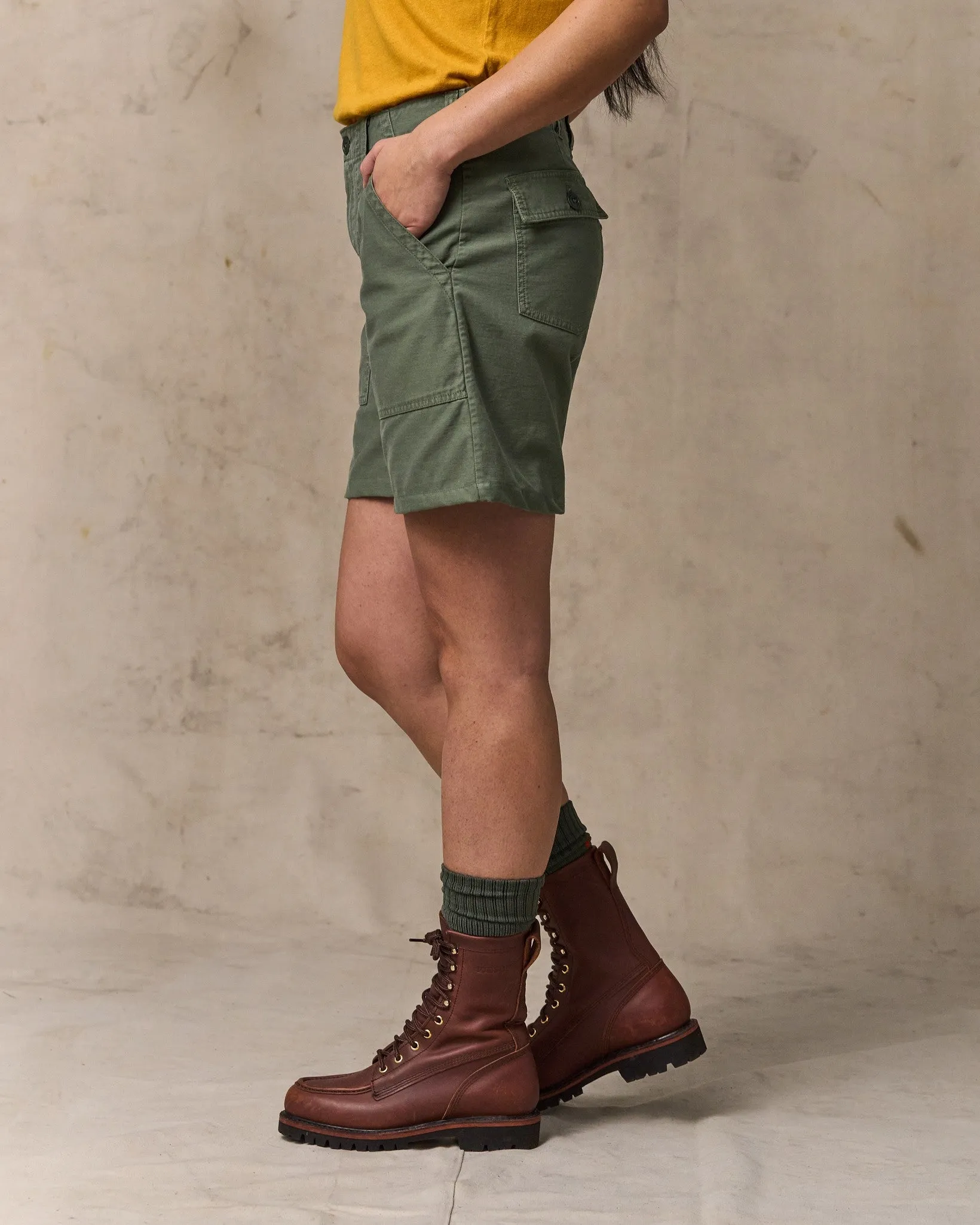 Women's Field Supply Shorts - Service Green sold by Filson product image thumbnail 3