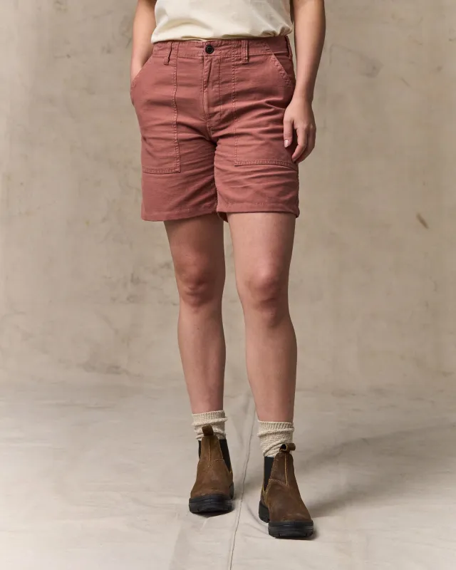 Women's Field Supply Shorts - Mahogany made by Filson