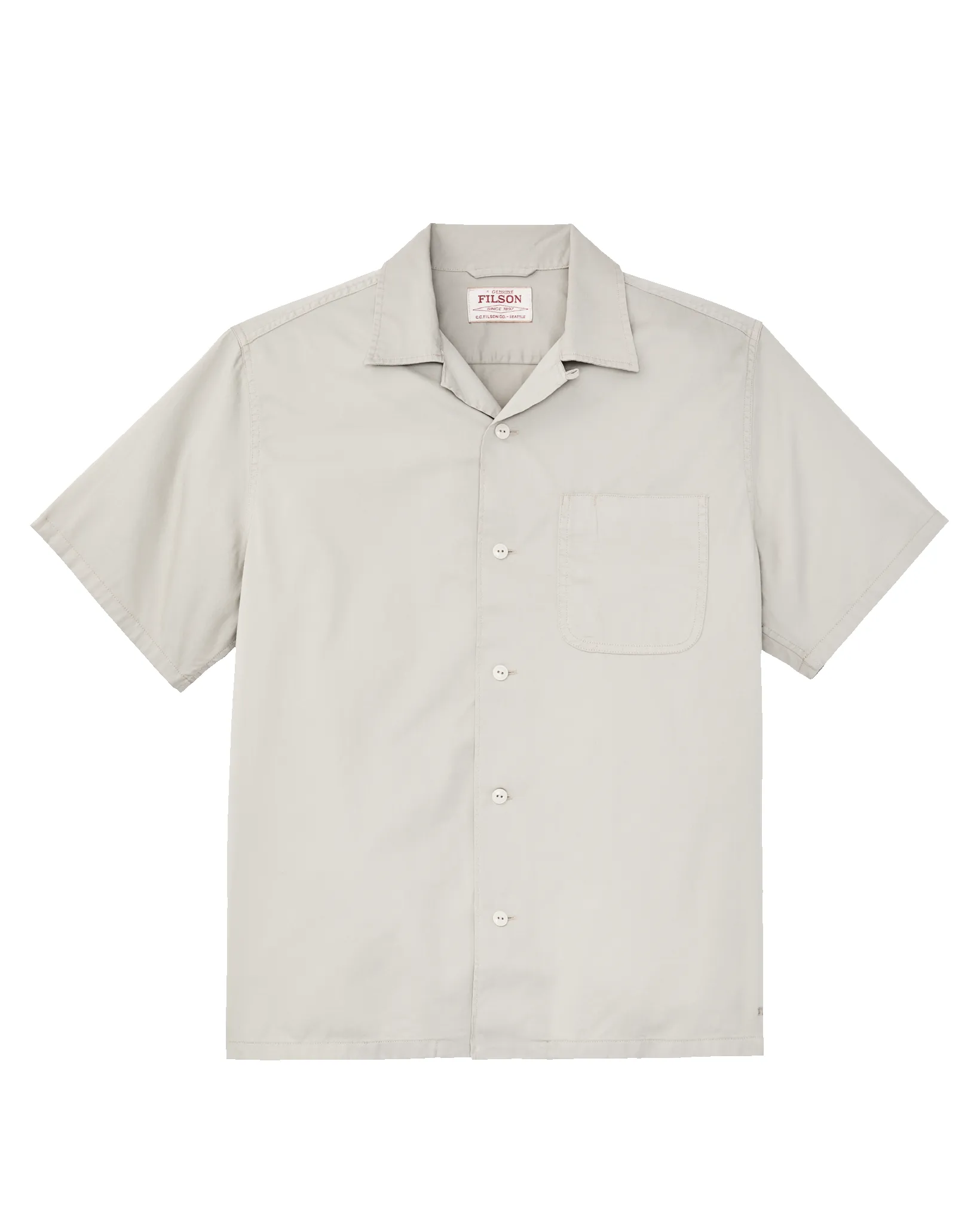 Short Sleeve 4.5-oz. Twill Shirt - Gray Sky sold by Filson product image thumbnail 5