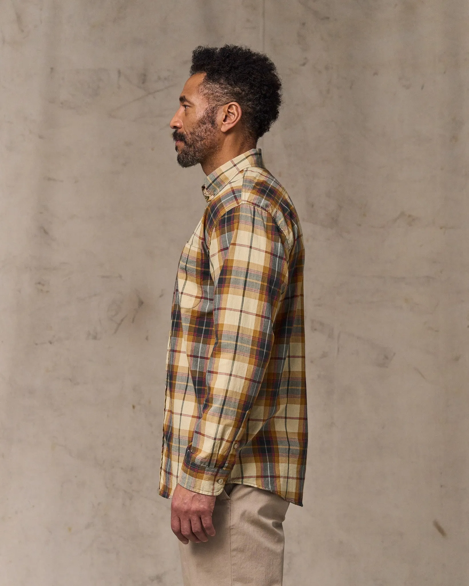 Madras Button-Down Shirt - Tan / Spruce Multicolor sold by Filson product image thumbnail 3