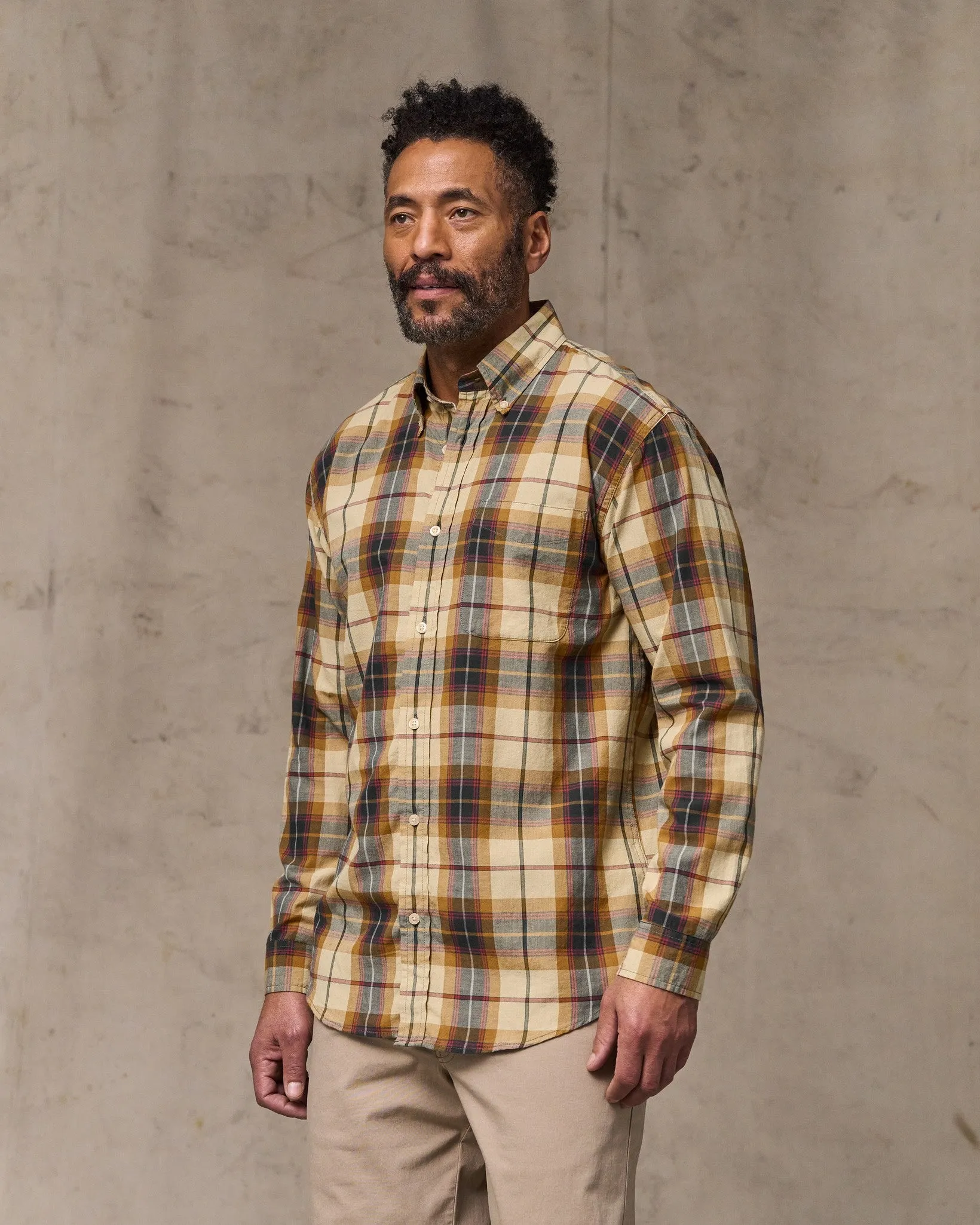 Madras Button-Down Shirt - Tan / Spruce Multicolor sold by Filson product image thumbnail 4