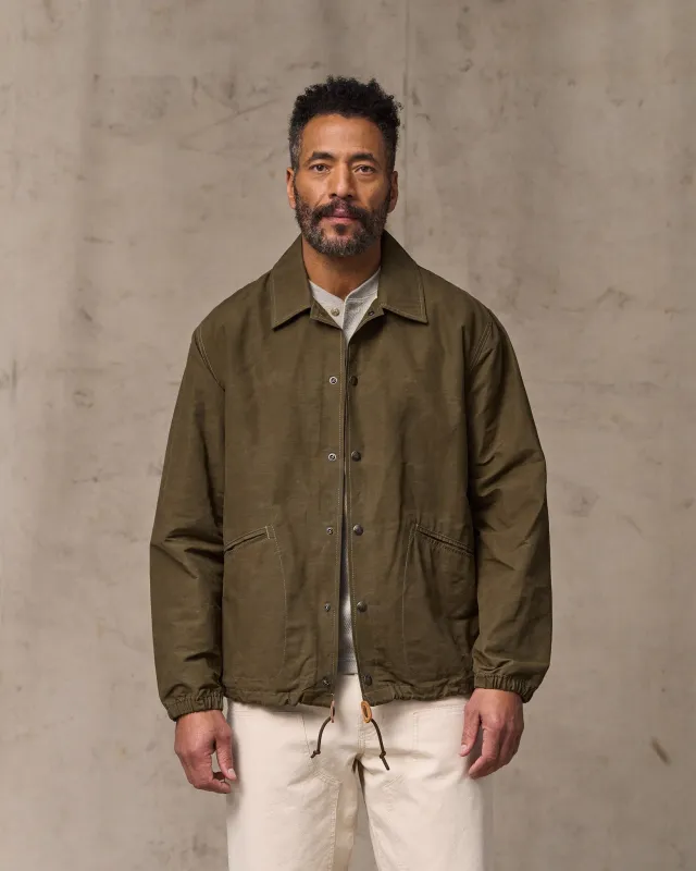 Dry Wax Windbreaker - Military Olive made by Filson