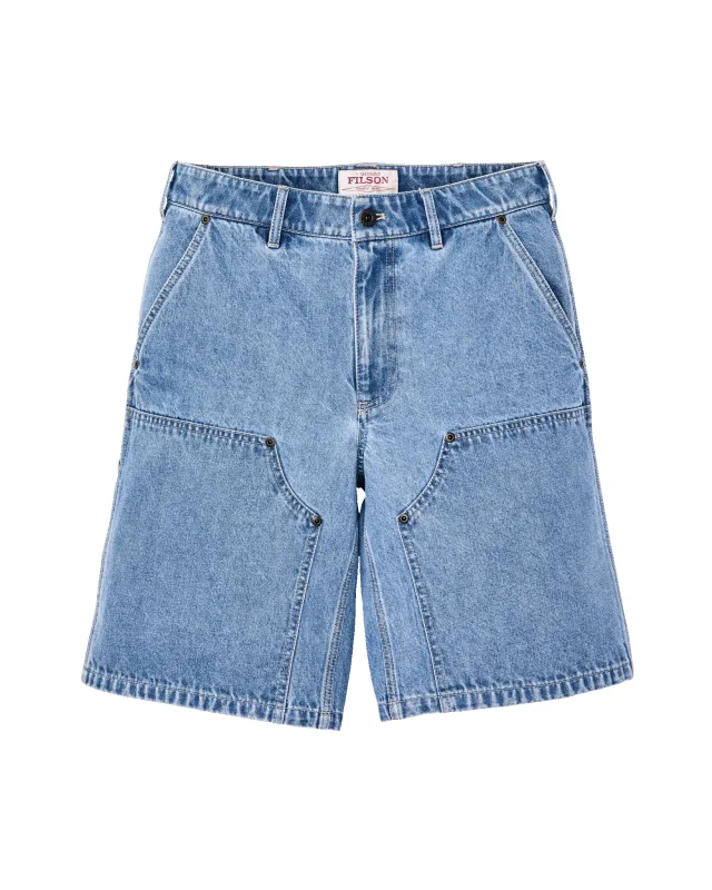 Women's 11-oz. Denim Work Shorts - Medium Indigo made by Filson