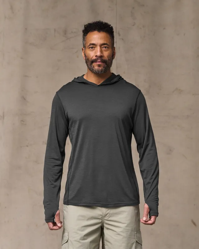 Wool-Blend UPF Hoodie - Raven sold by Filson