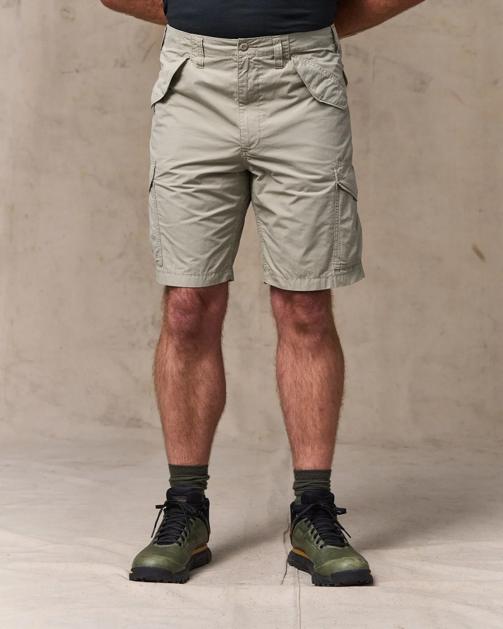 Tropical Poplin Cargo Short - Dried Sage sold by Filson