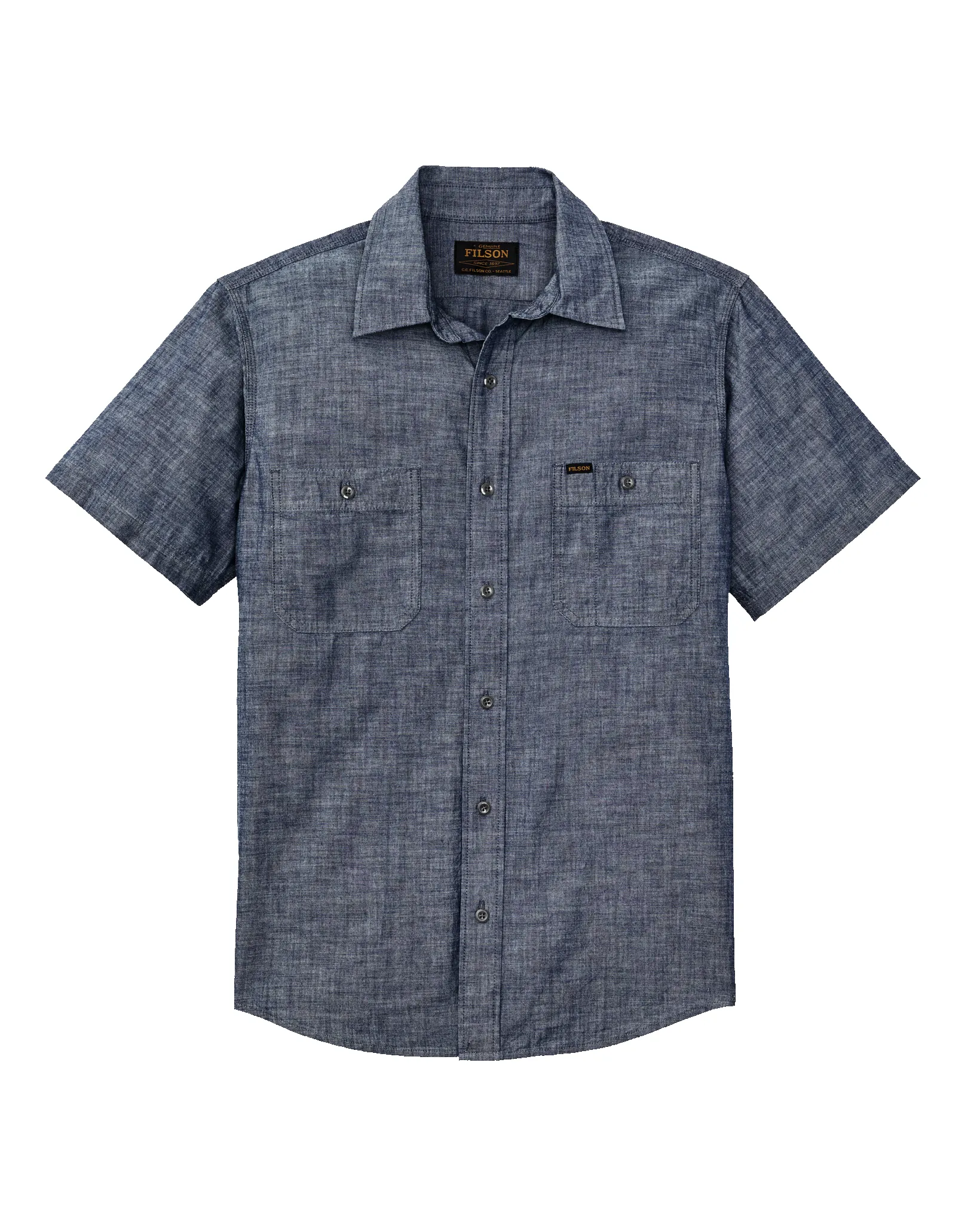 Short Sleeve Chambray Shirt - Vintage Fade sold by Filson product image thumbnail 4