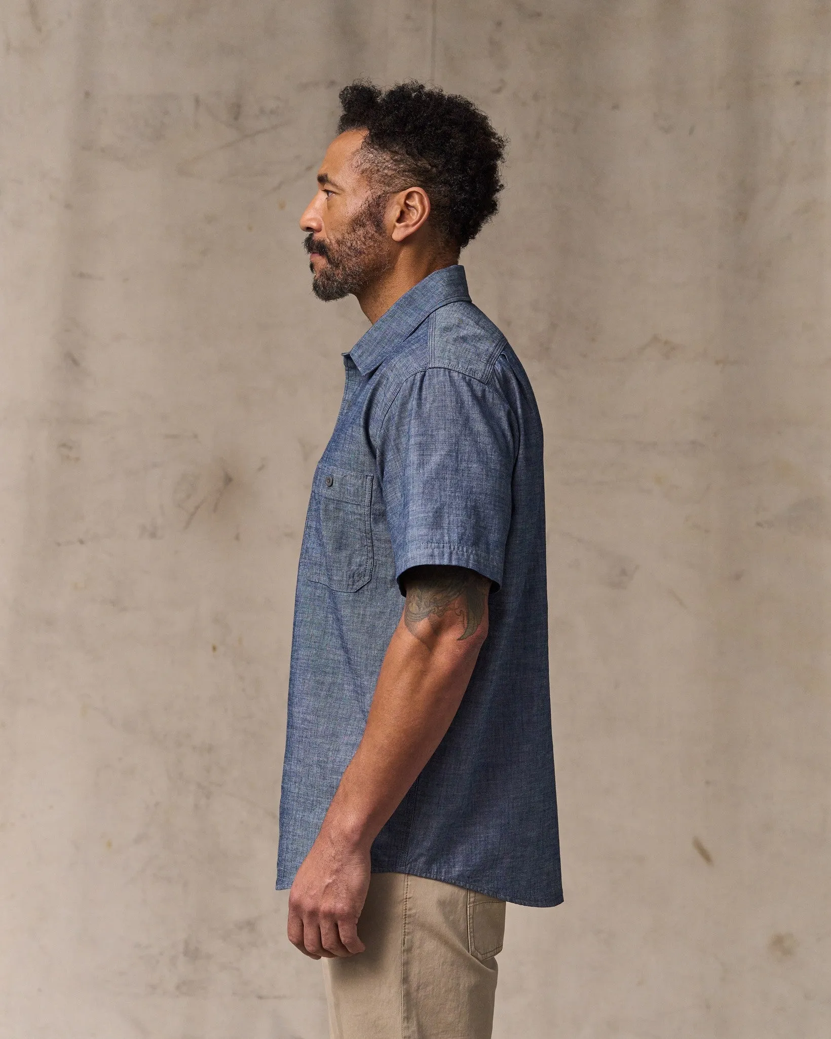 Short Sleeve Chambray Shirt - Vintage Fade sold by Filson product image thumbnail 3
