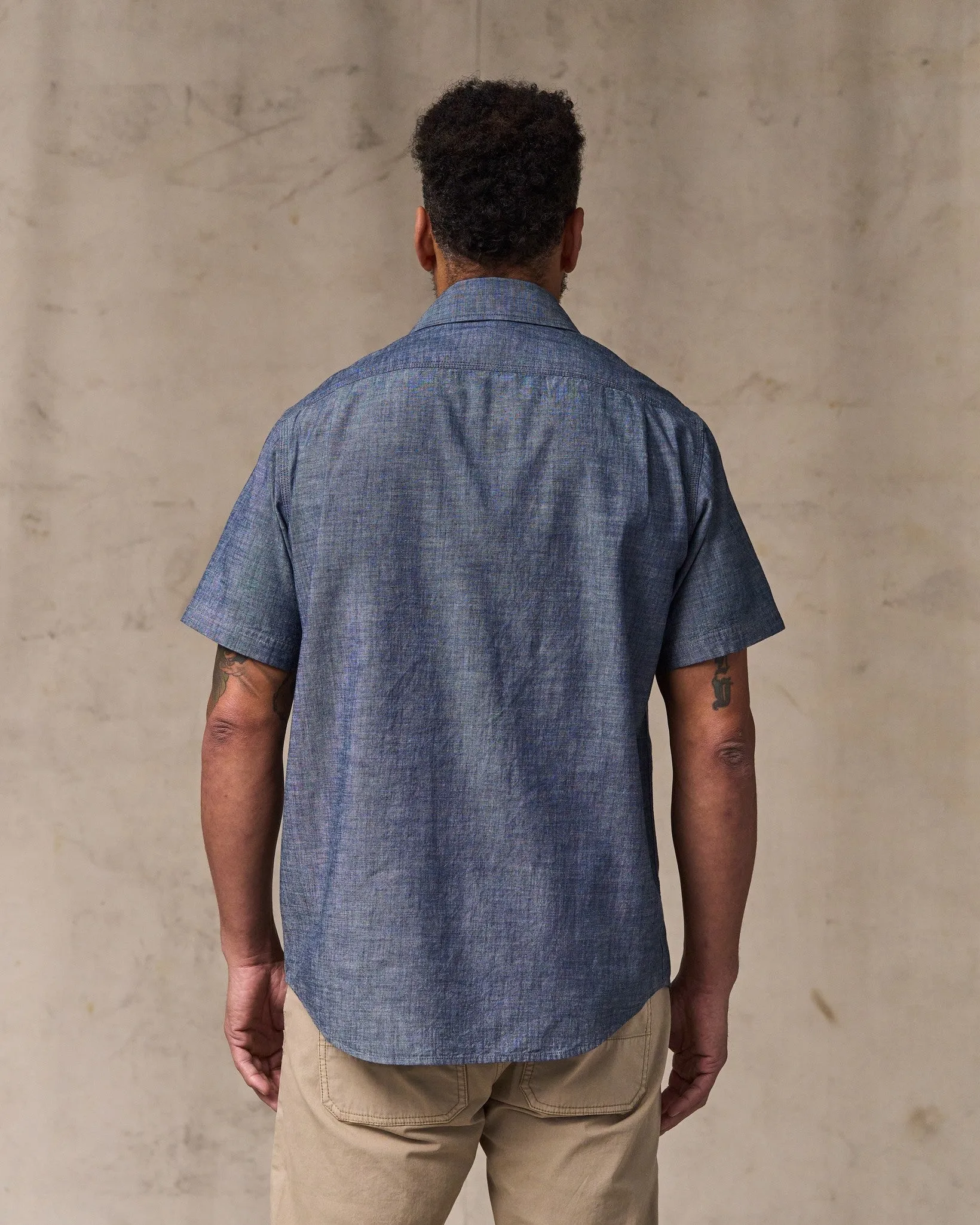 Short Sleeve Chambray Shirt - Vintage Fade sold by Filson product image thumbnail 2
