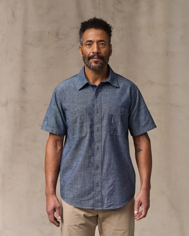 Short Sleeve Chambray Shirt - Vintage Fade sold by Filson