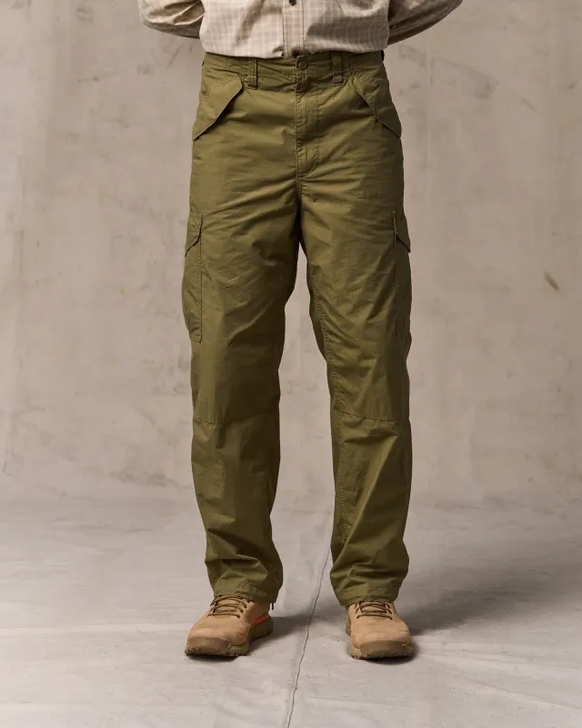 Tropical Poplin Cargo Pants - Military Olive sold by Filson