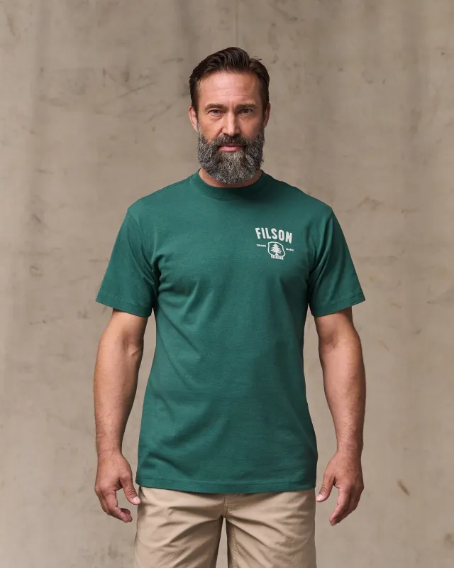 Forestry Graphic T-Shirt - Mallard Green made by Filson