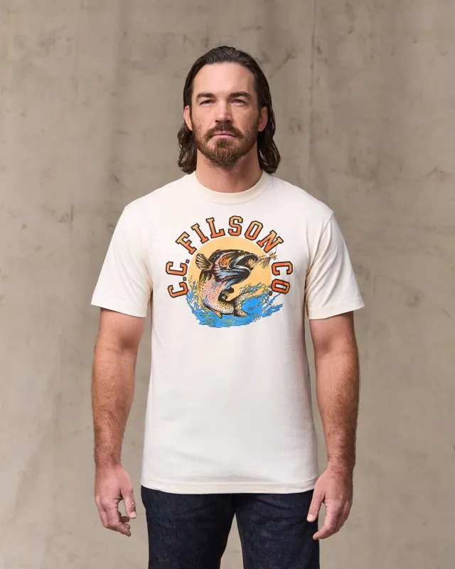 Dry Fly Graphic T-Shirt - Basswood made by Filson