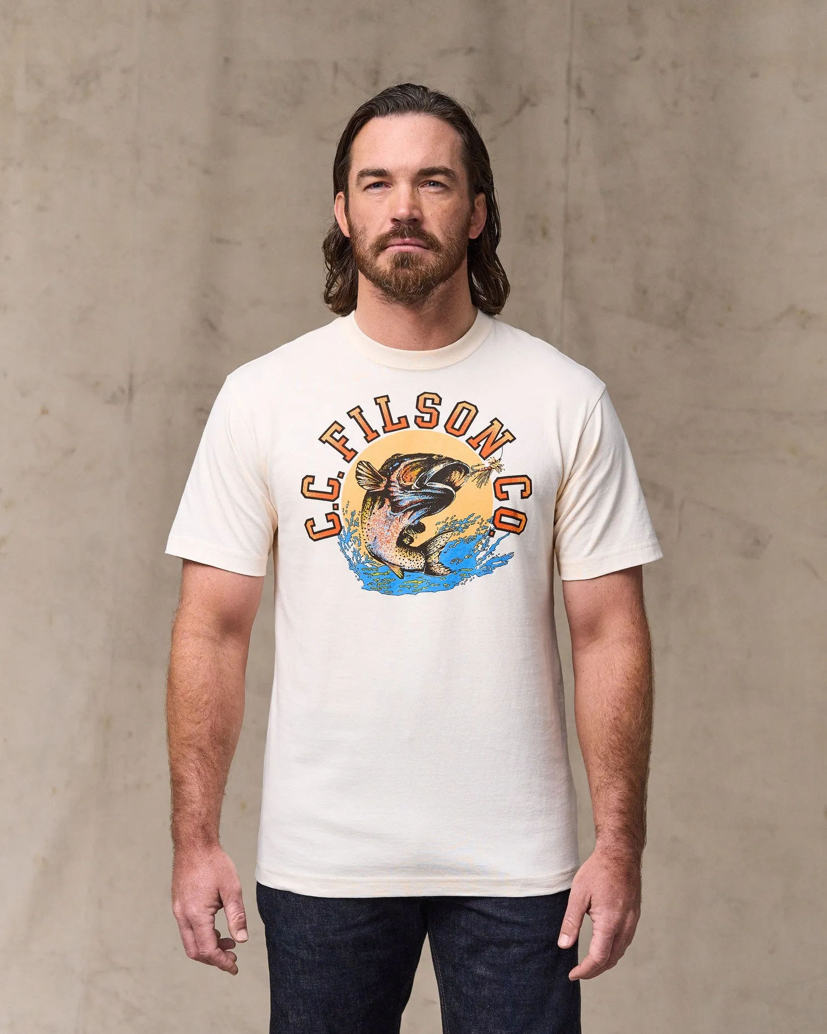 Dry Fly Graphic T-Shirt - Basswood sold by Filson