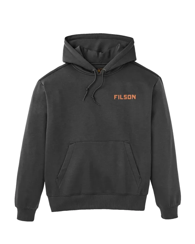 Portland Graphic Hoodie - Faded Black sold by Filson