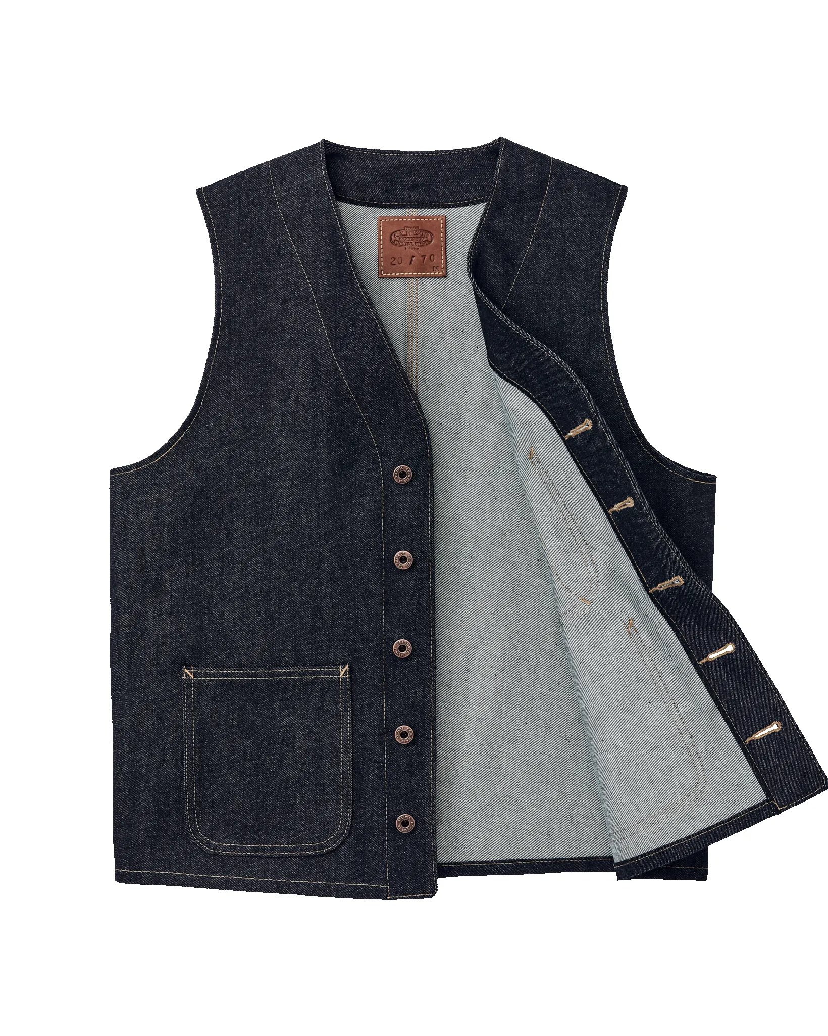 Workshop Denim Vest - Dark Indigo sold by Filson product image thumbnail 3