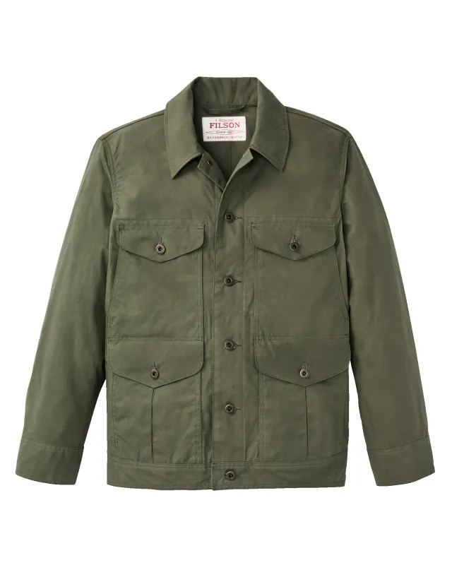 Dry Wax Journeyman Jacket - Olive Green made by Filson