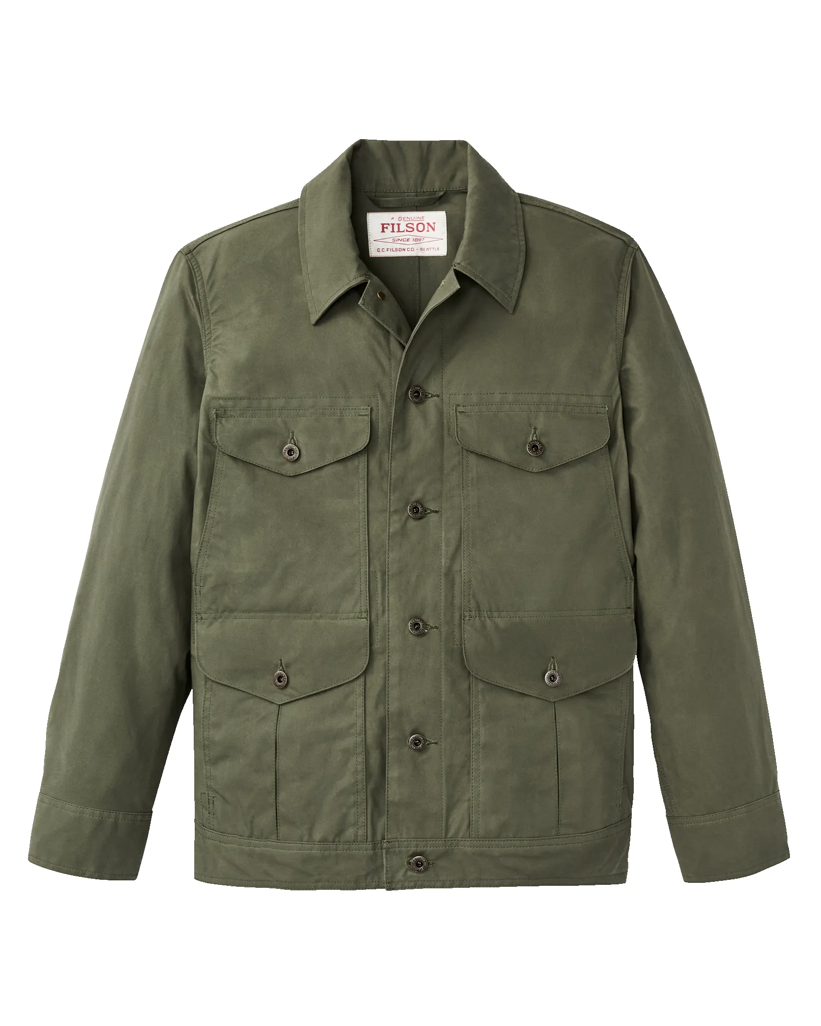 Dry Wax Journeyman Jacket - Olive Green sold by Filson